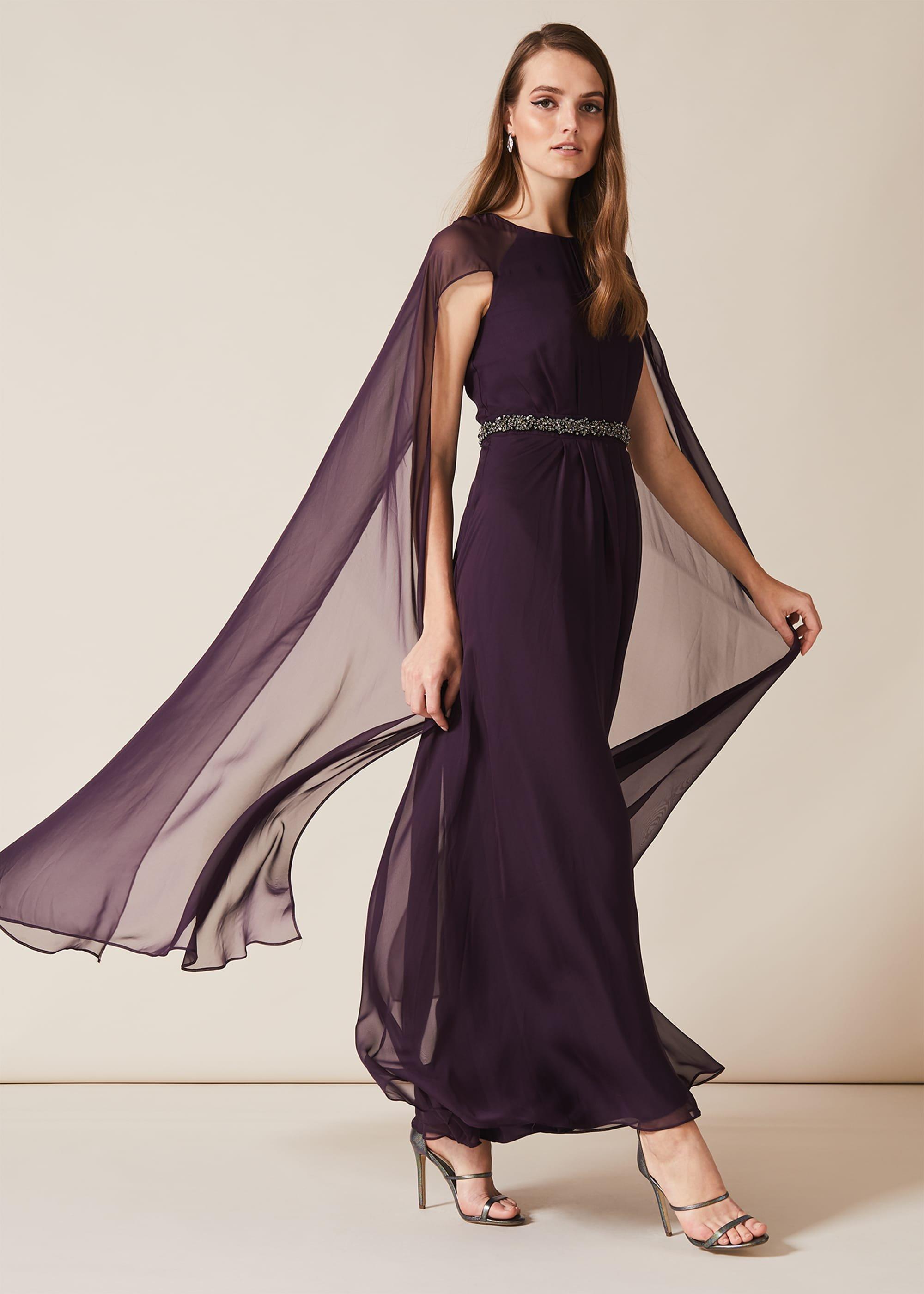 Samira Cape Beaded Dress