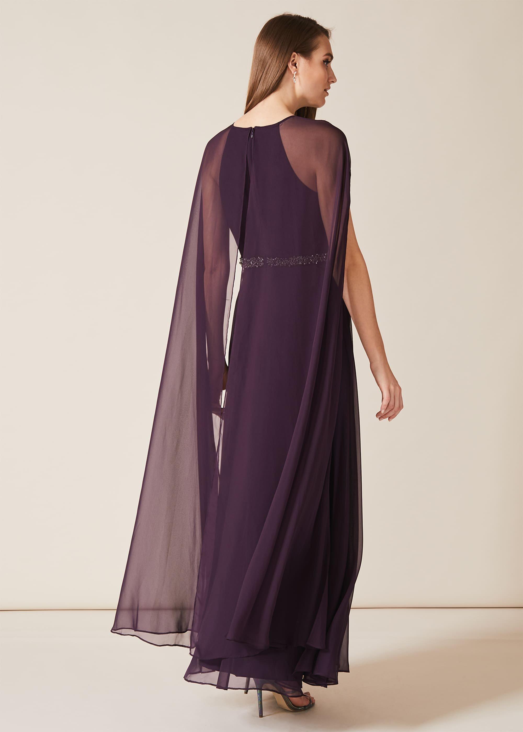 Samira Cape Beaded Dress