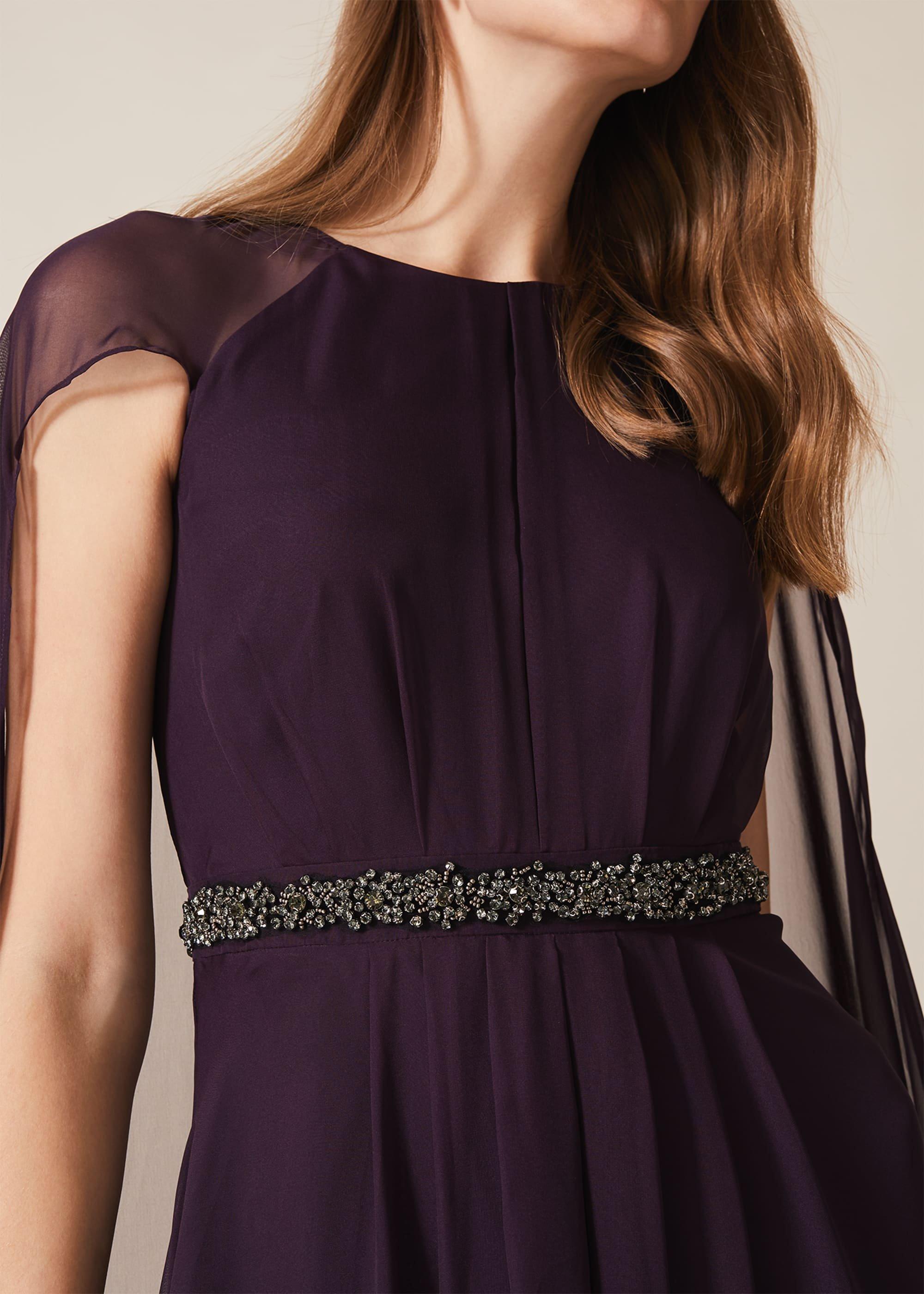 Samira Cape Beaded Dress