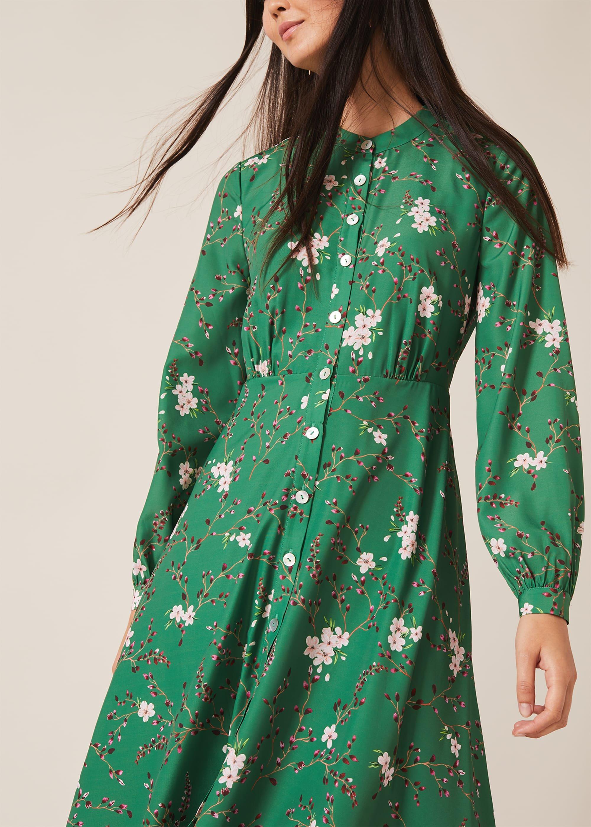 Christina Floral Shirt Dress