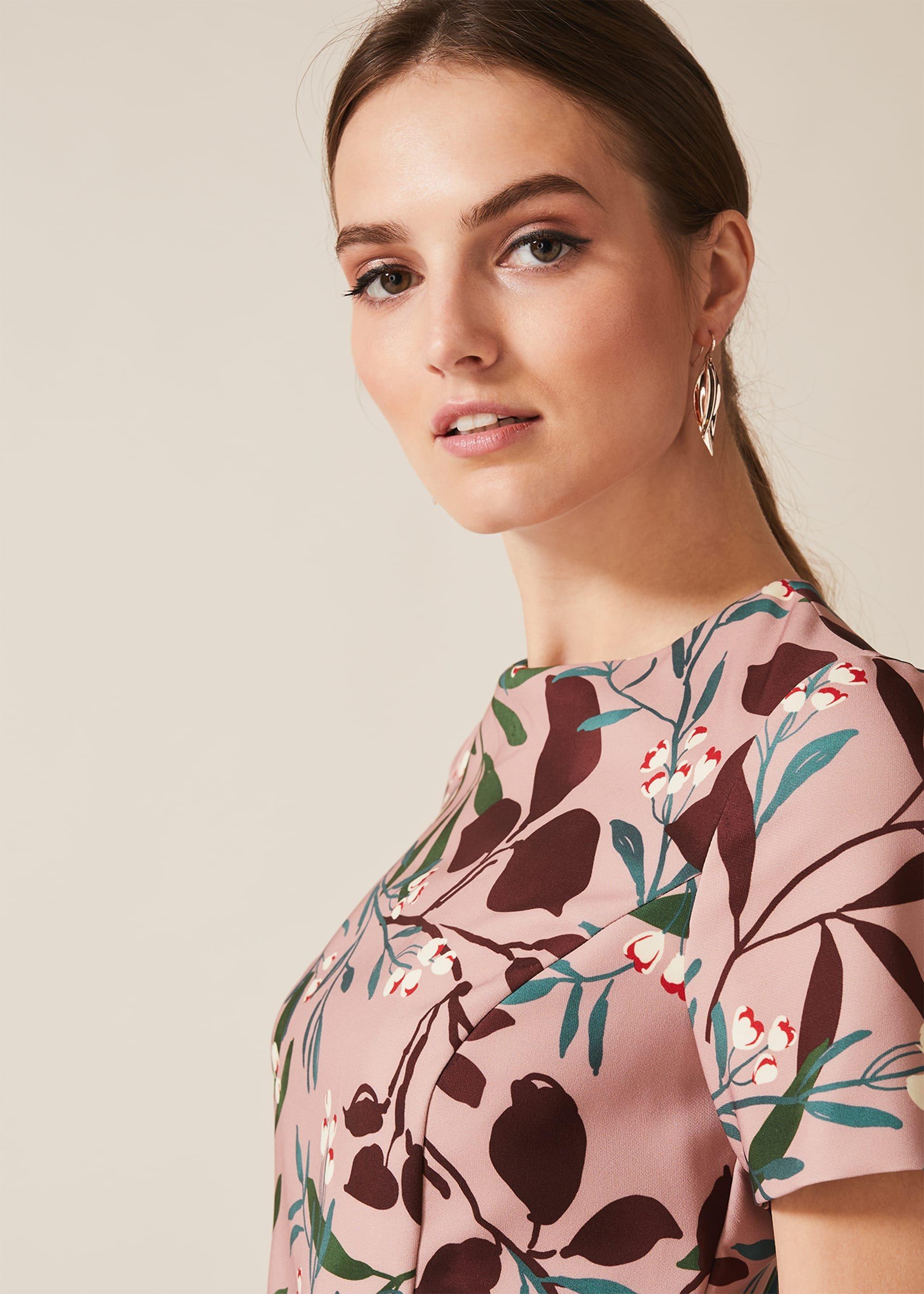 Joan Double Layer Printed Dress