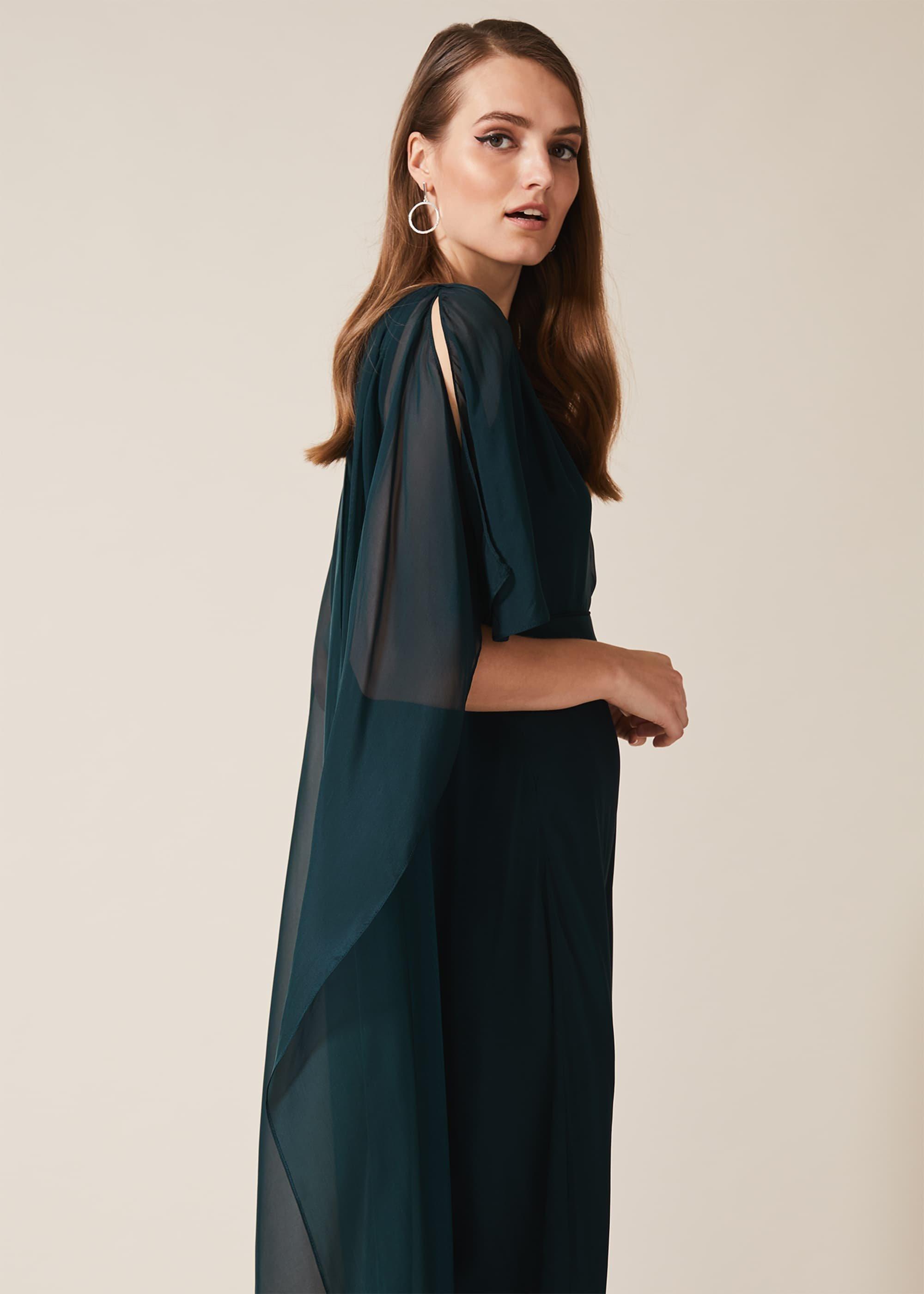 Arwen Silk Drape Dress
