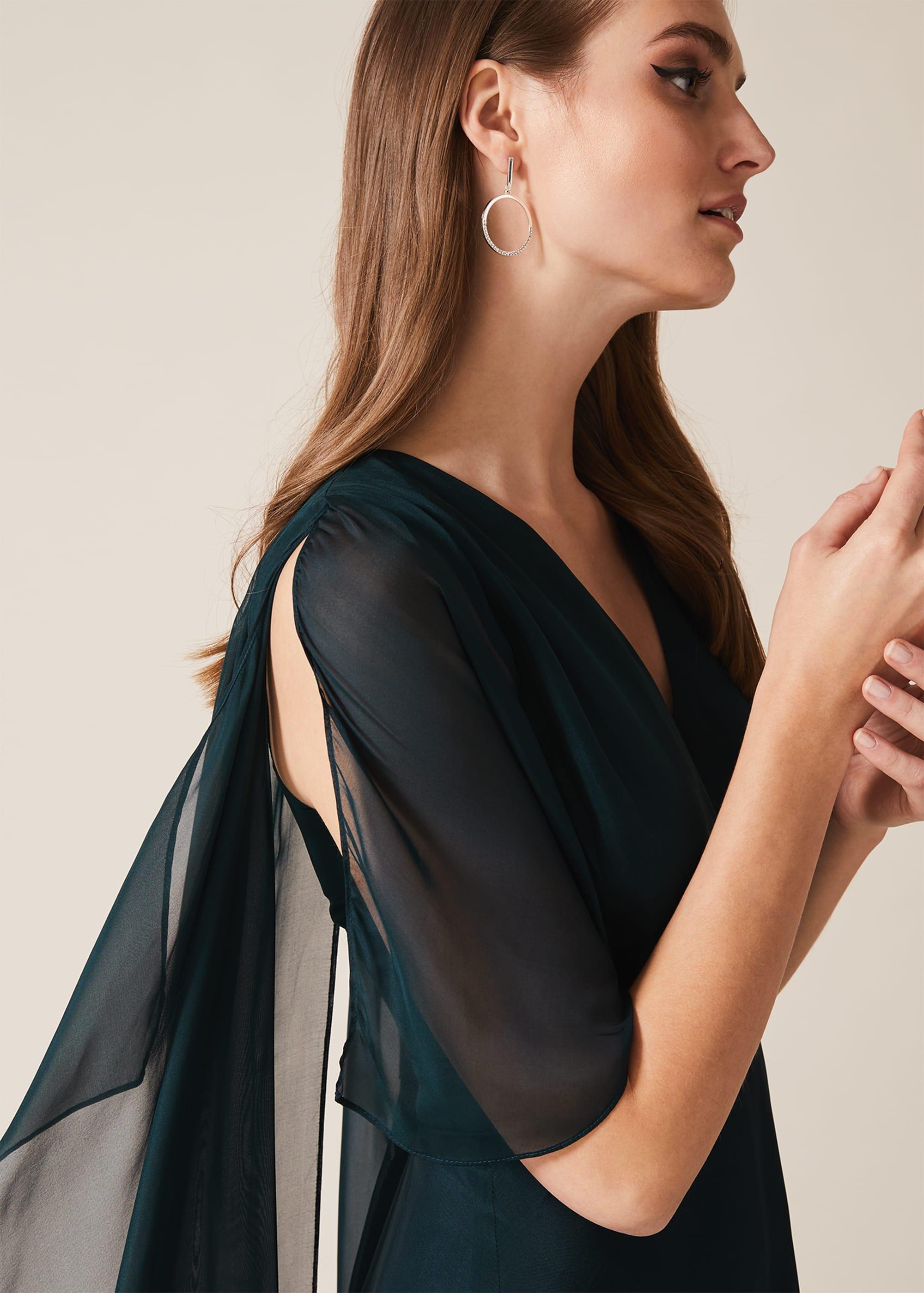 Arwen Silk Drape Dress