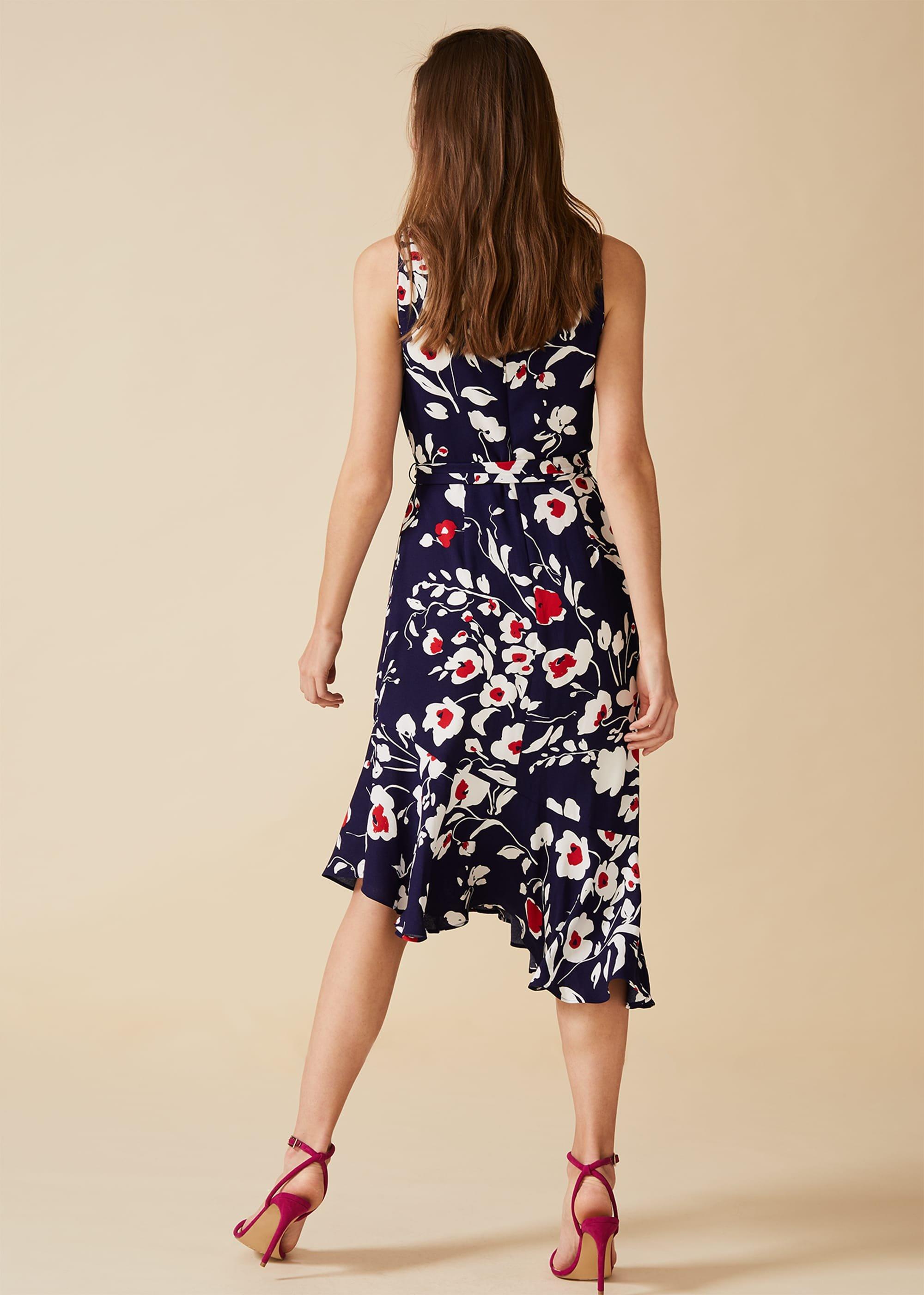 Isla Printed Asymmetric Dress