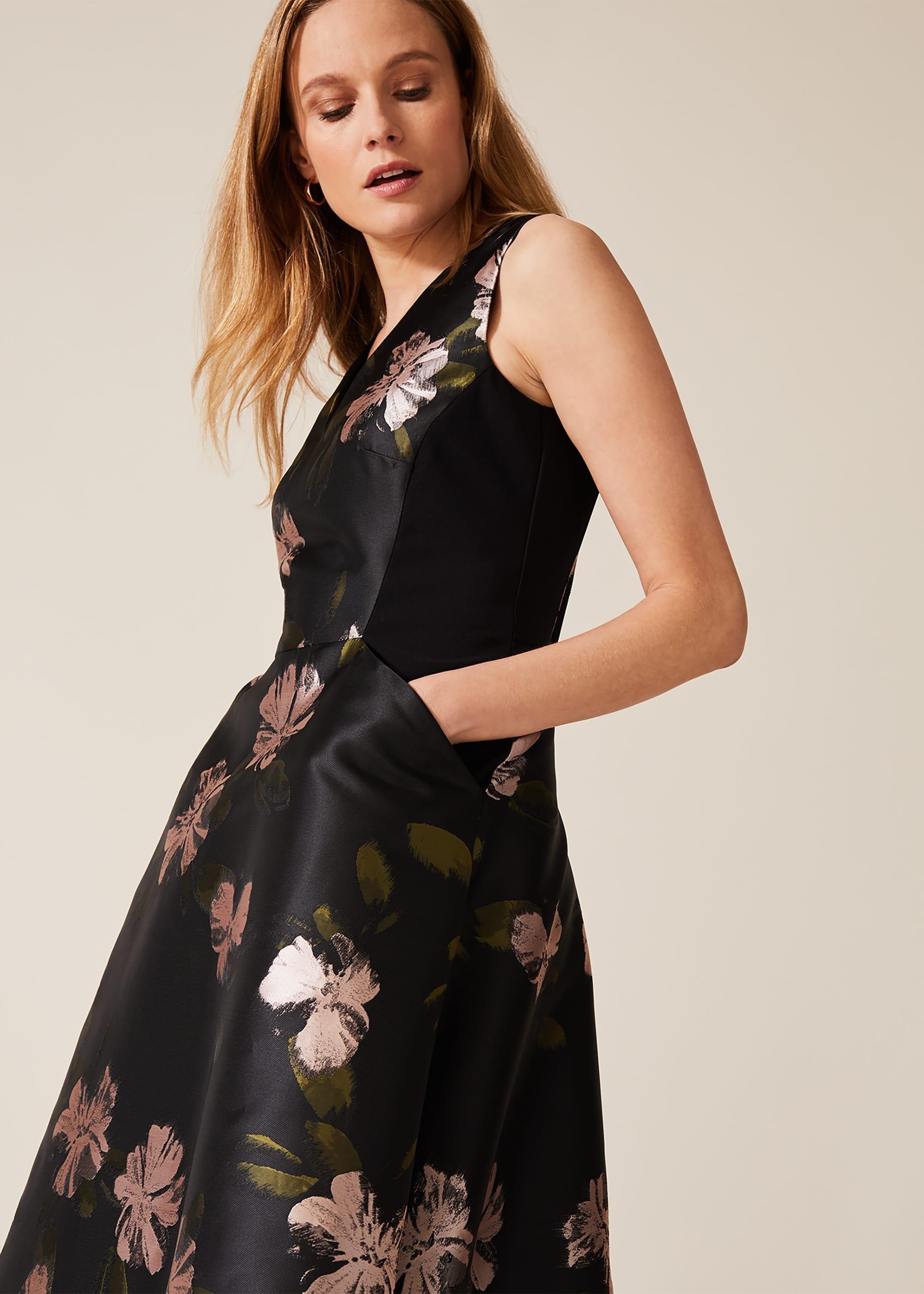 Sandy Floral Jacquard Dress