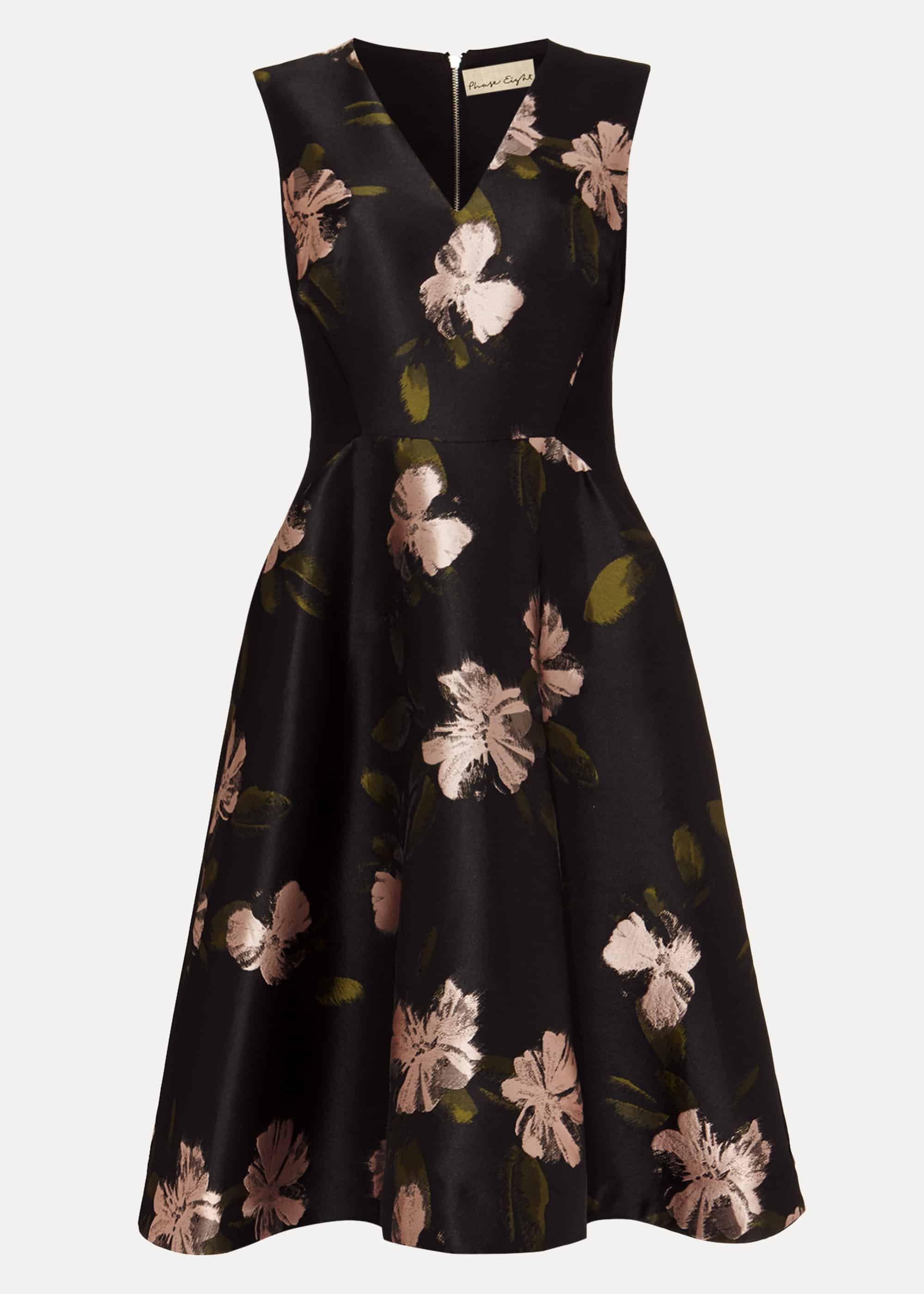 Sandy Floral Jacquard Dress