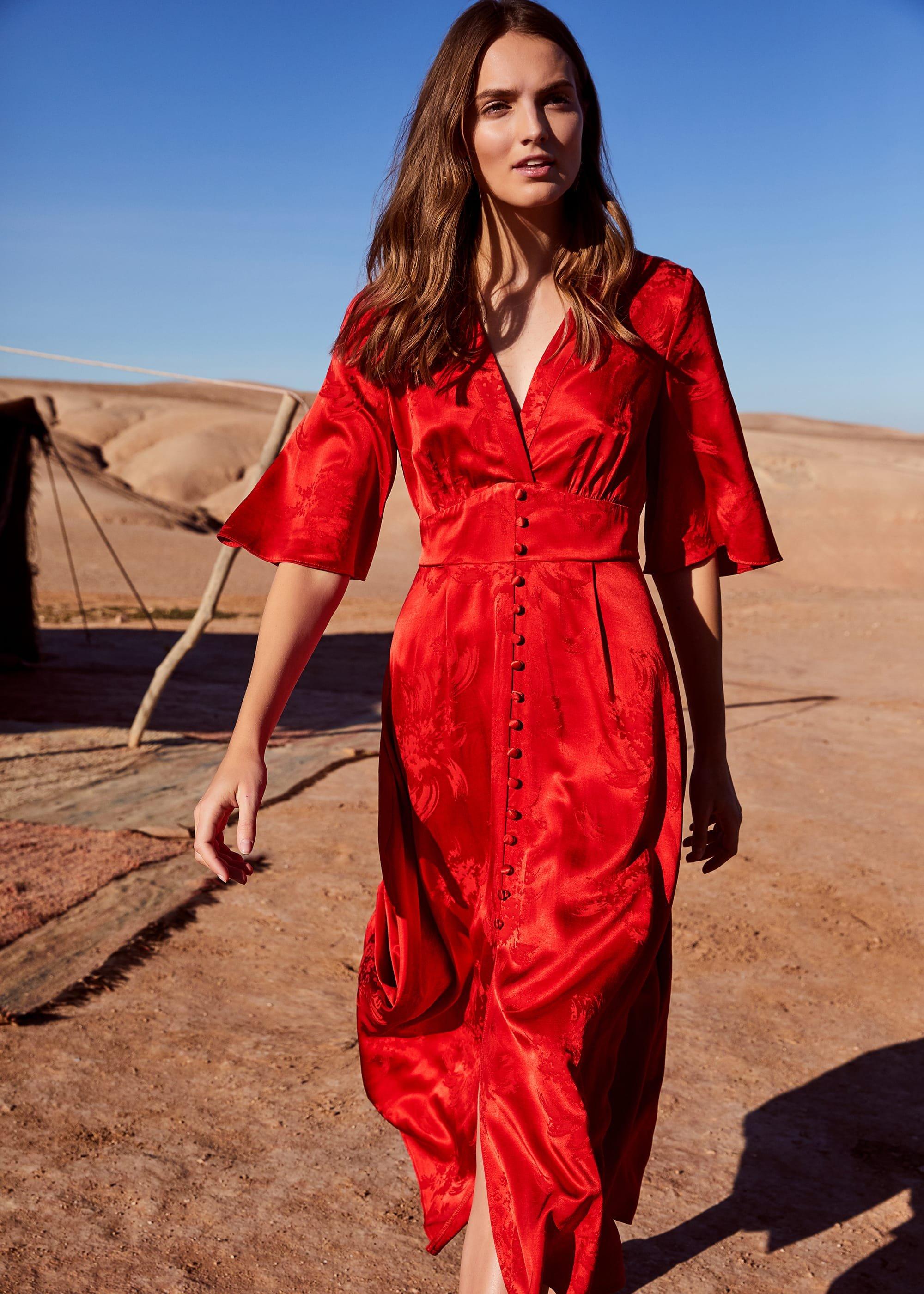 Caprice Jacquard Dress