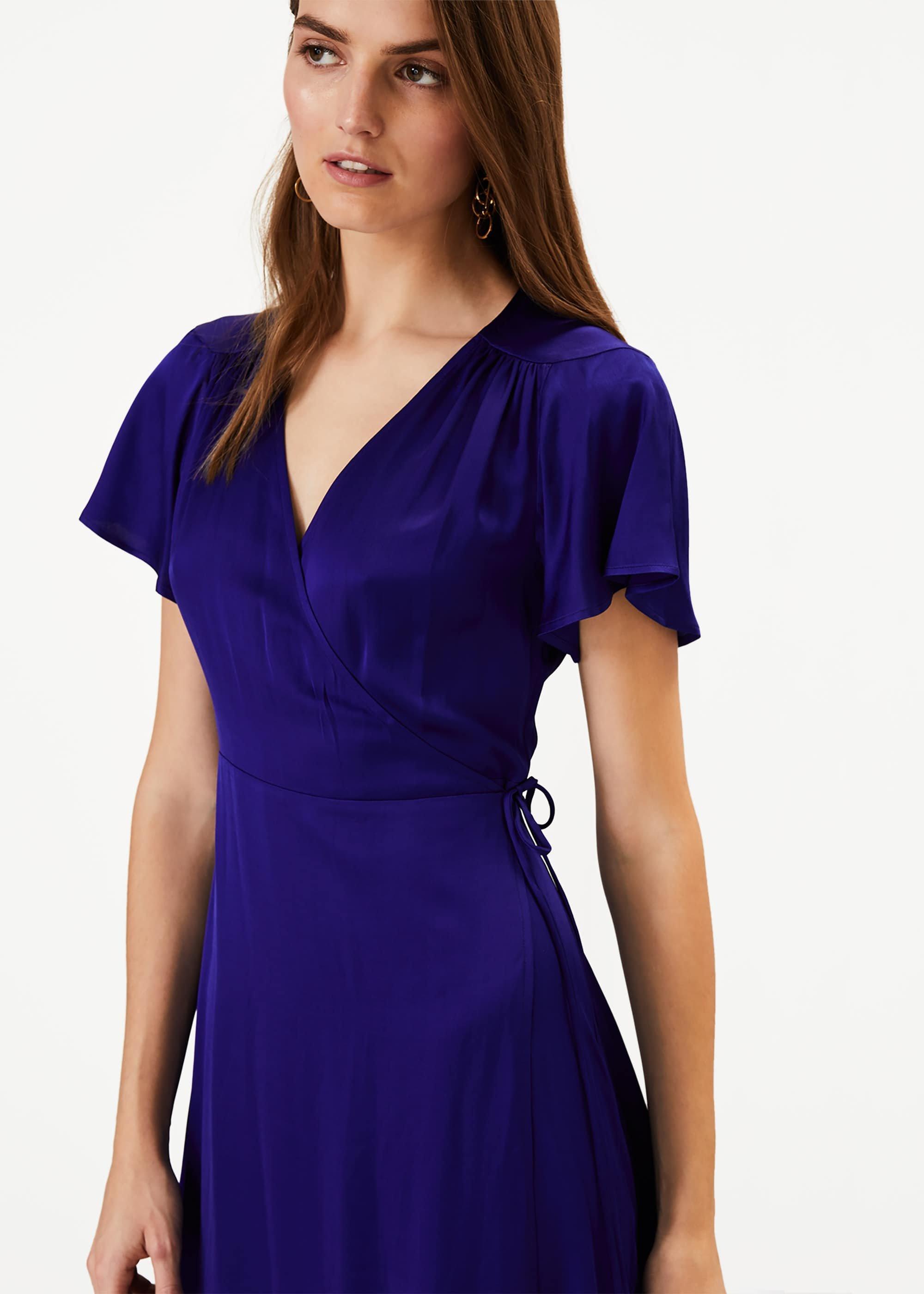 Sasha Satin Wrap Dress