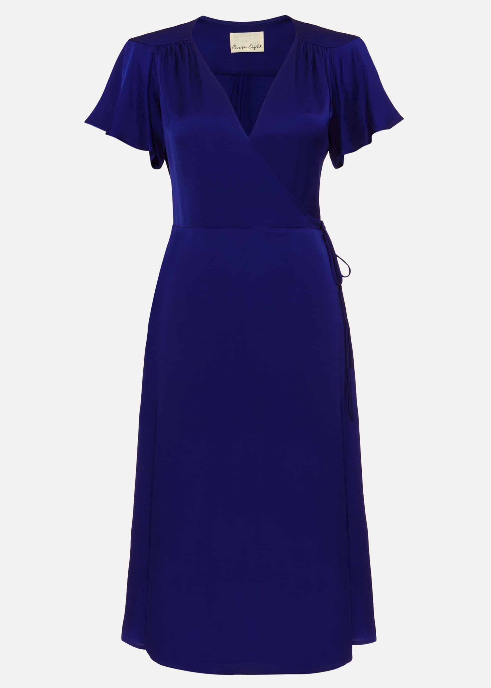 Sasha Satin Wrap Dress