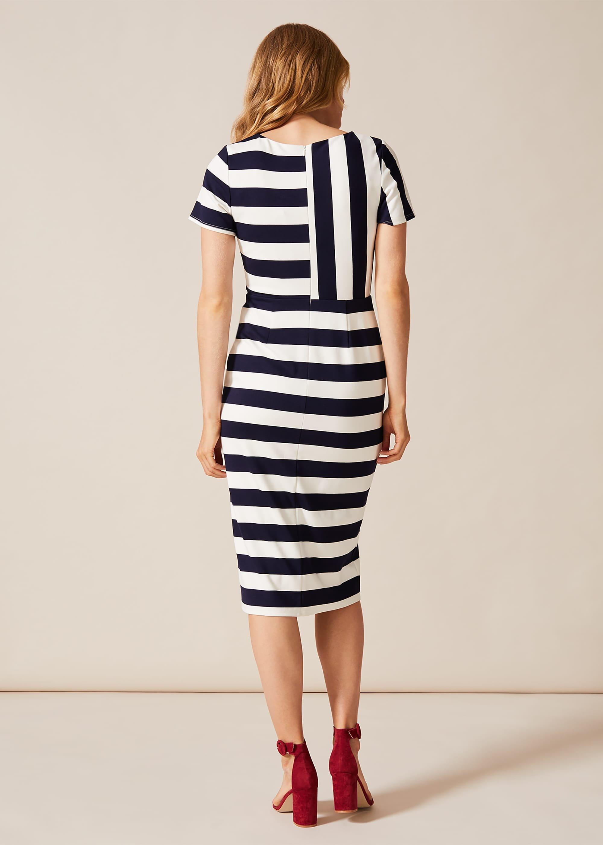 Maryanne Stripe Ponte Dress