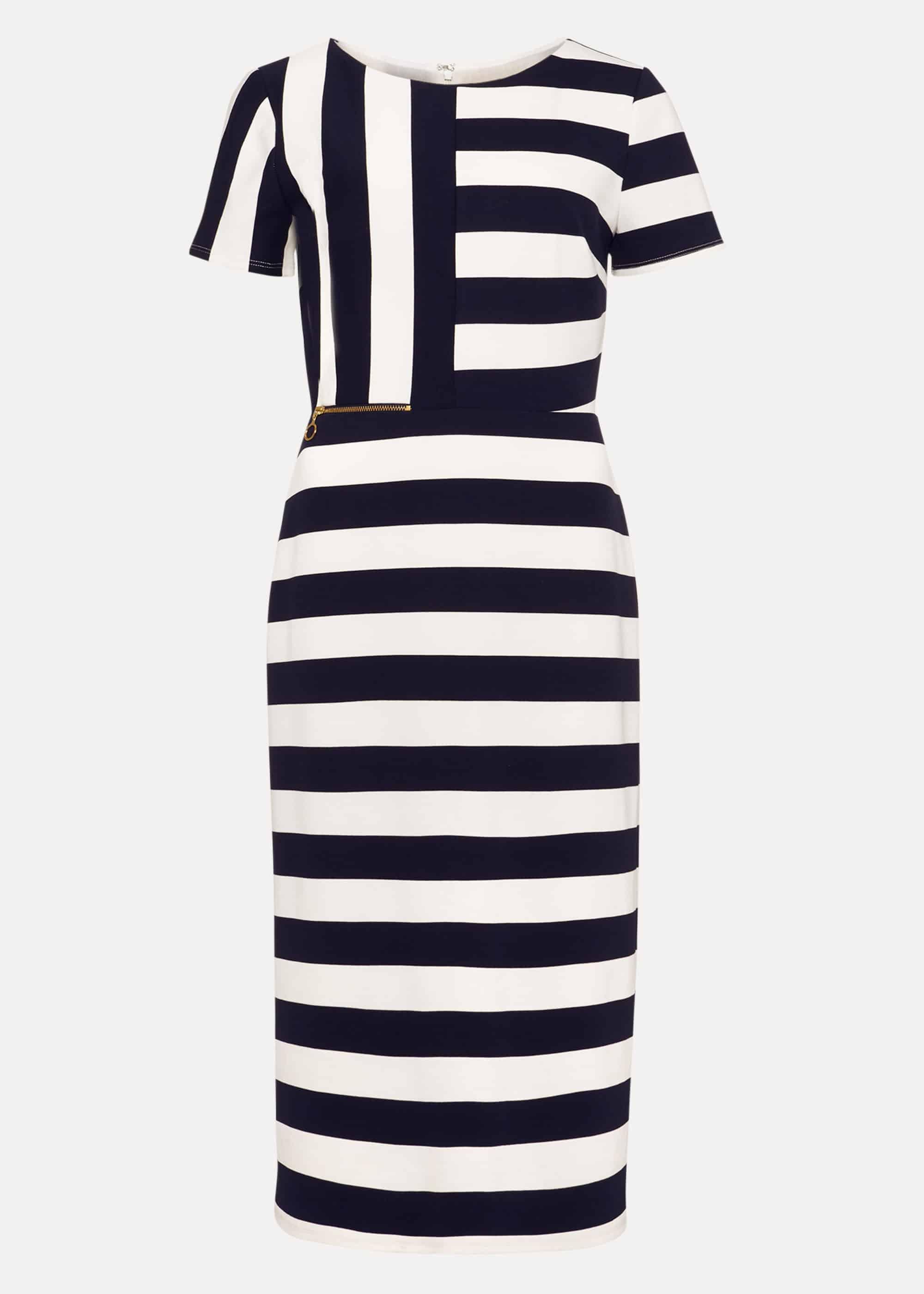Maryanne Stripe Ponte Dress