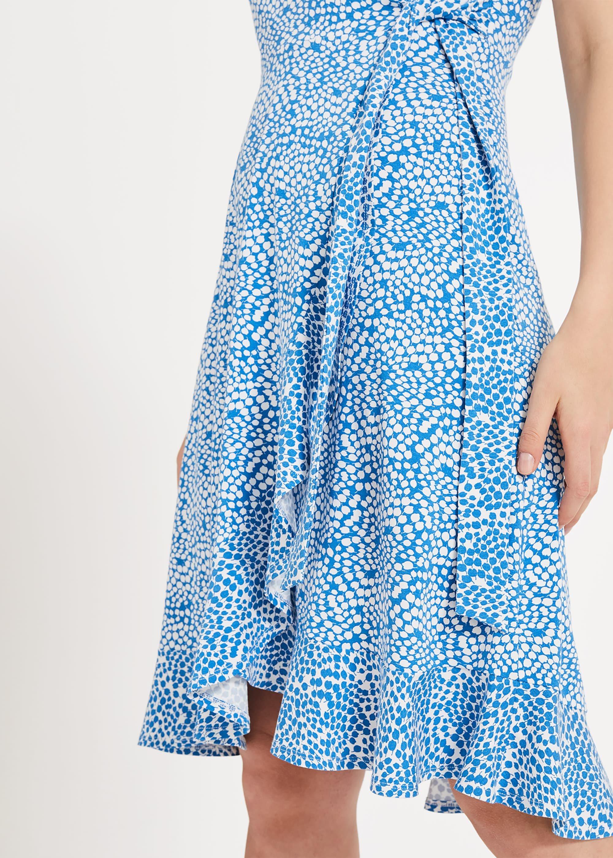 Ebony Printed Wrap Dress