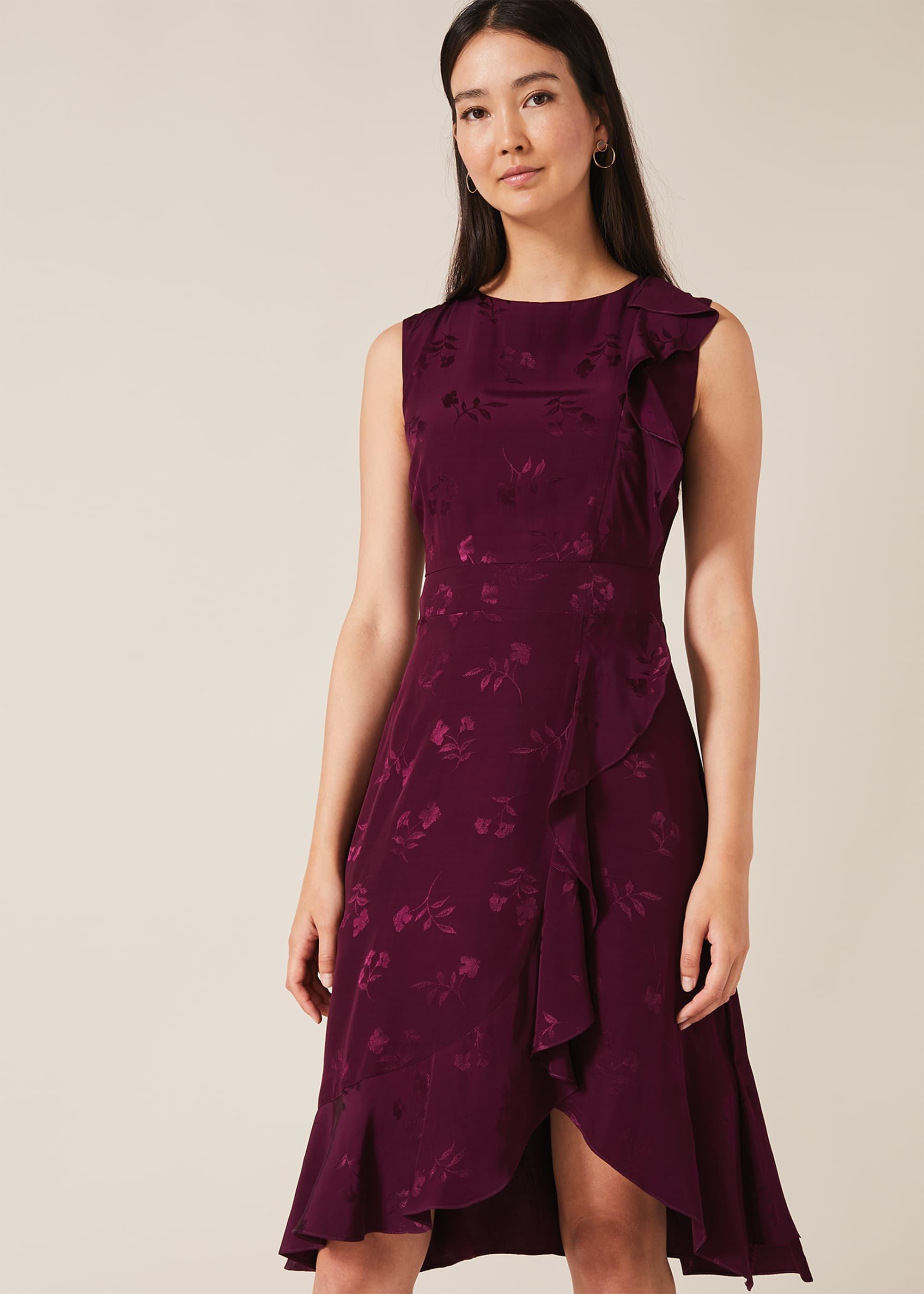Reese Jacquard Frill Dress