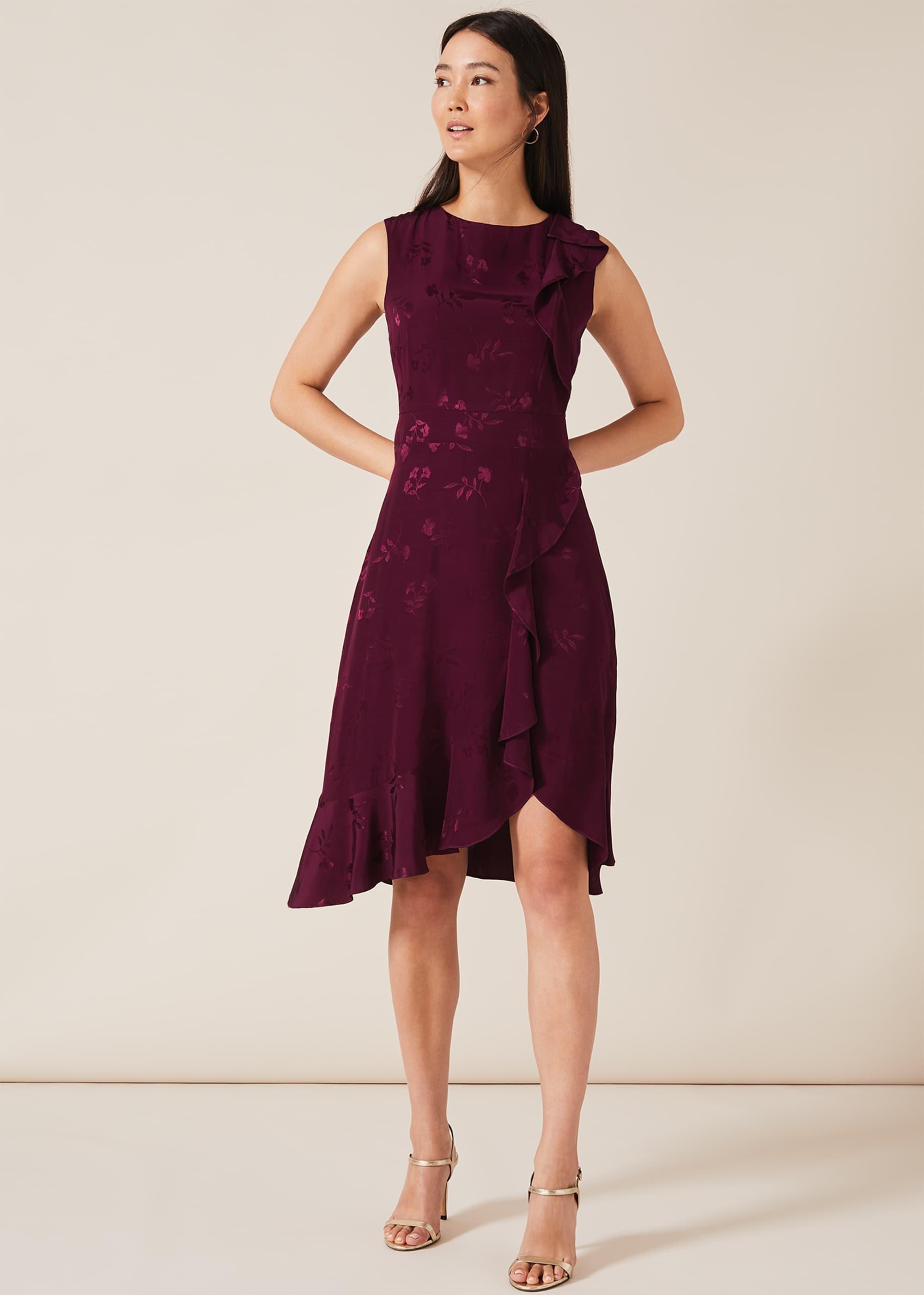 Reese Jacquard Frill Dress