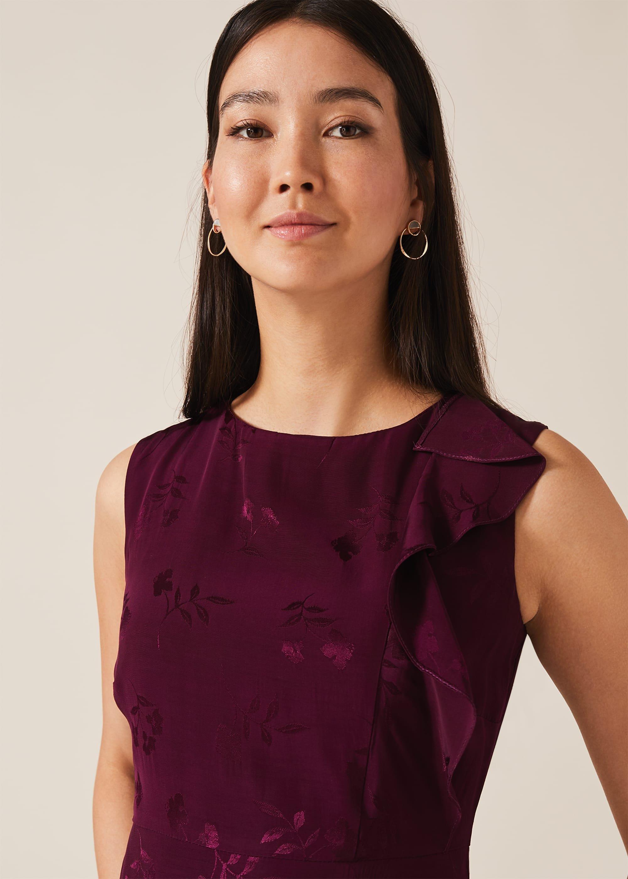 Reese Jacquard Frill Dress