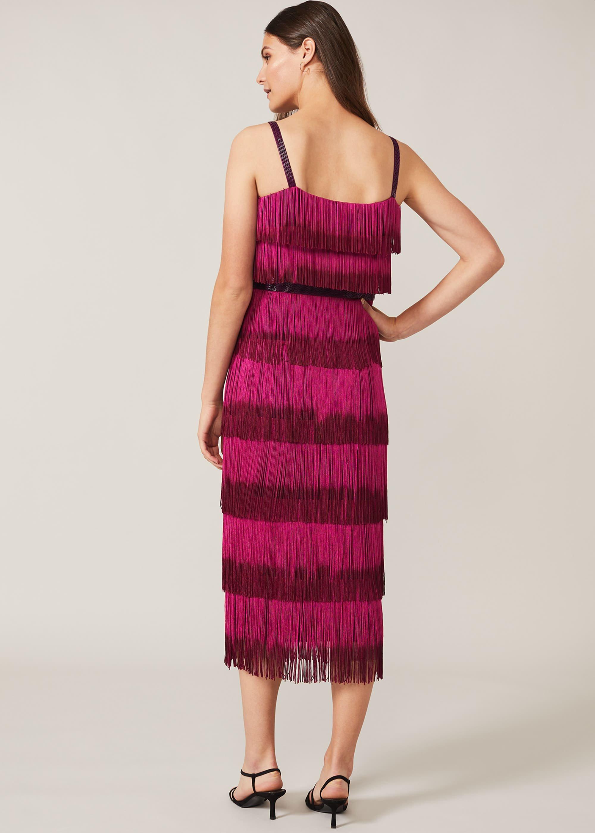 Katalina Dip Dye Fringe Dress
