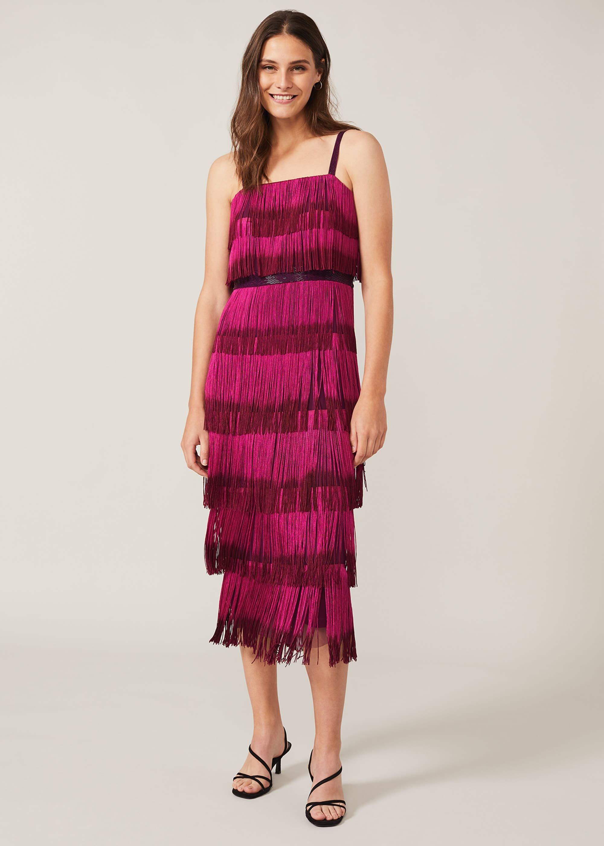 Katalina Dip Dye Fringe Dress