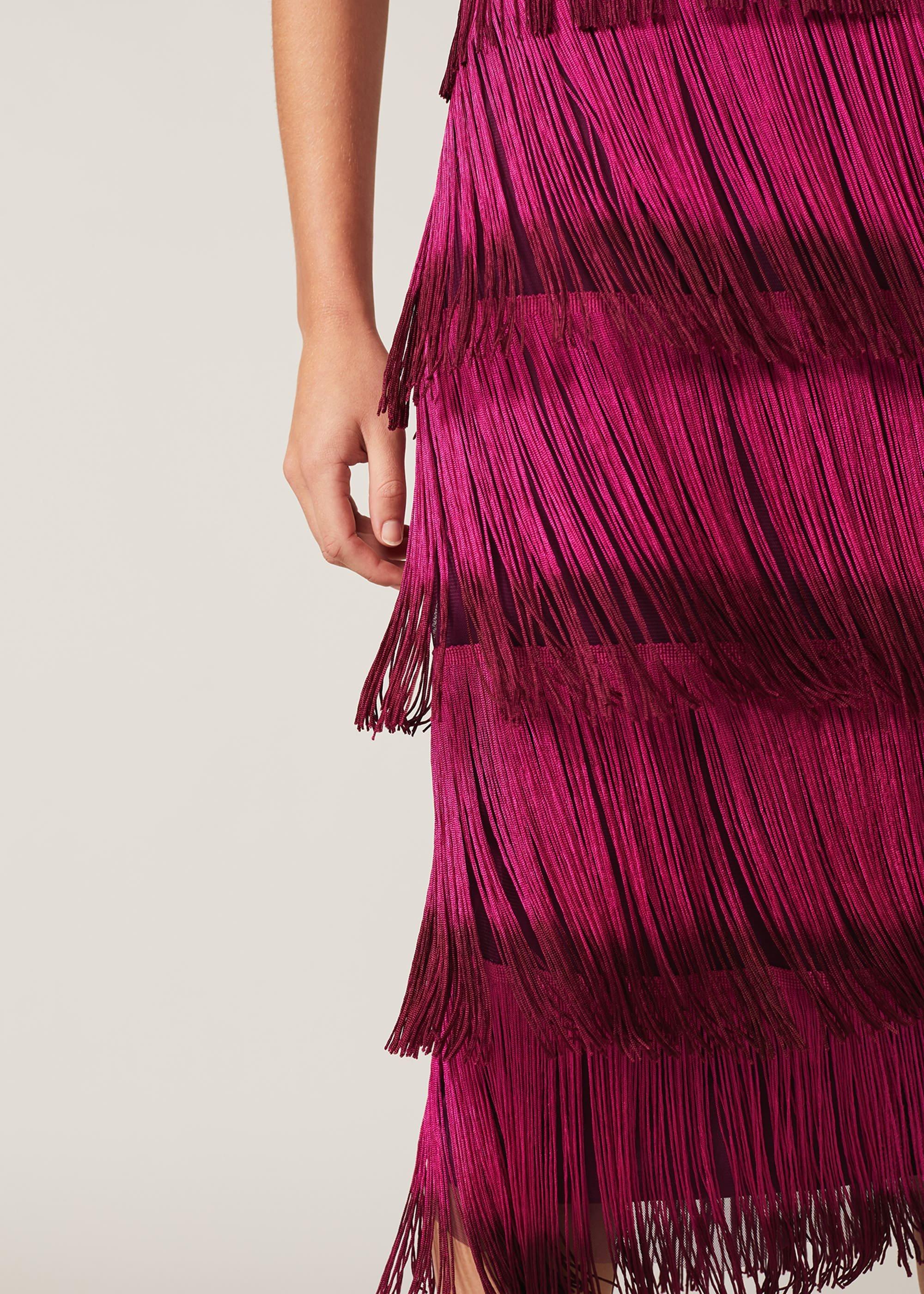 Katalina Dip Dye Fringe Dress