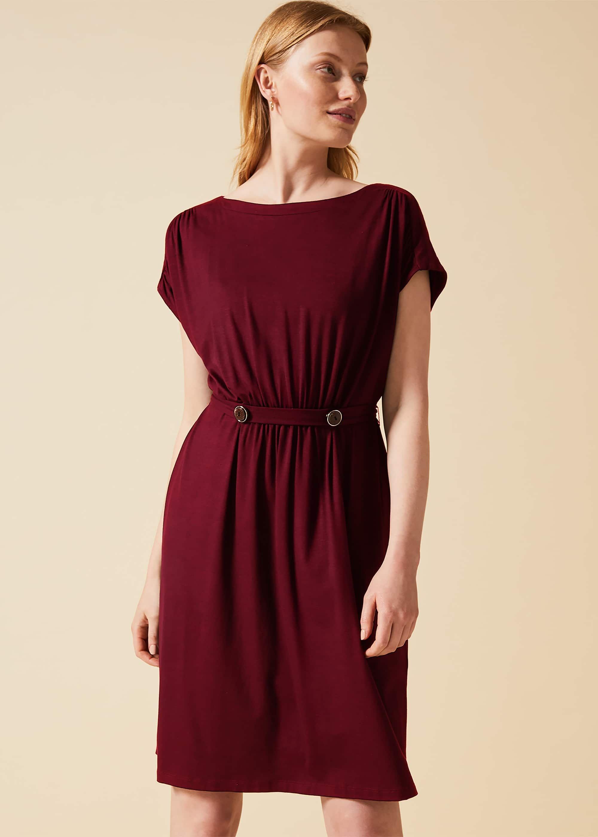 Fawn Button Dress