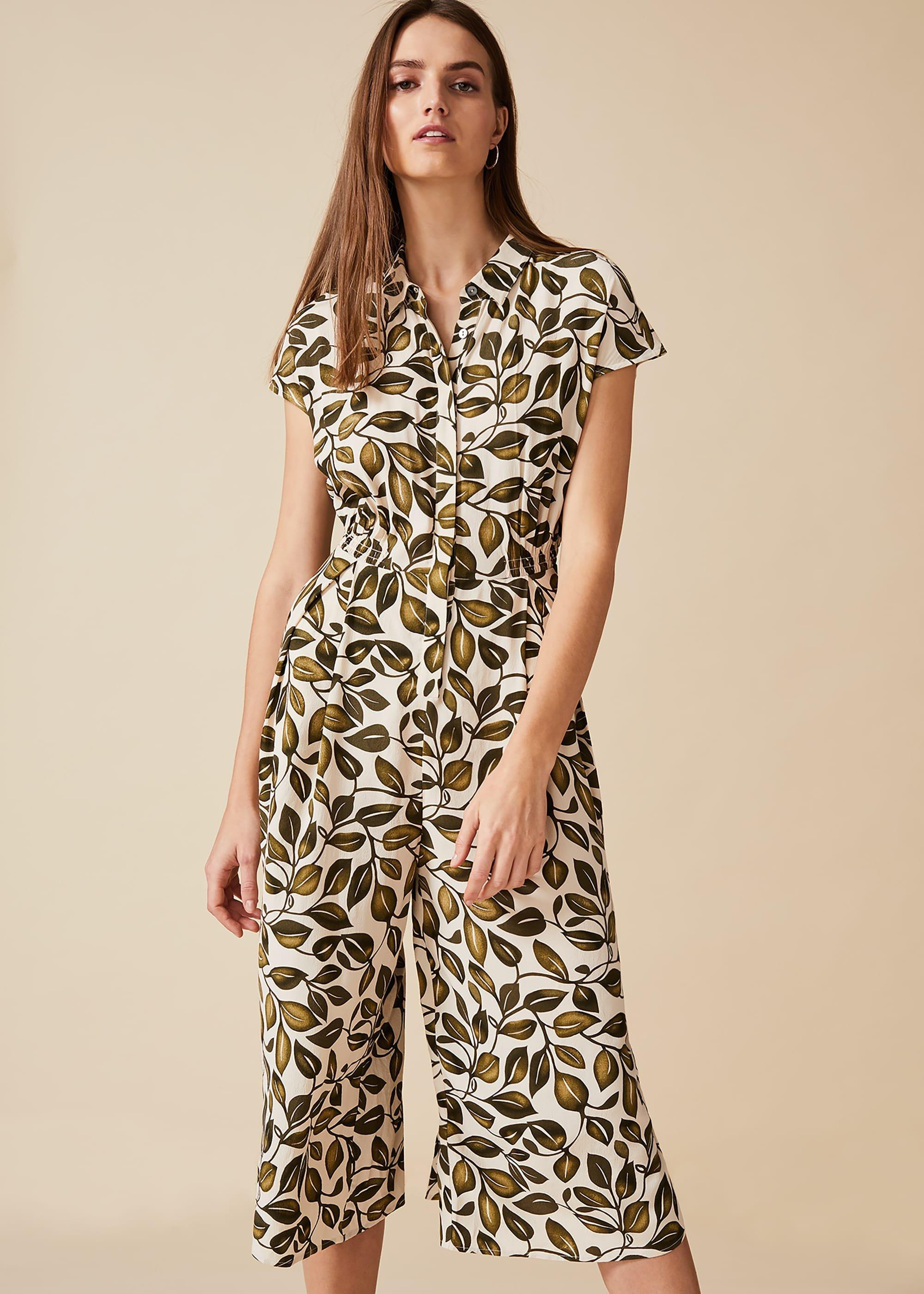 Palm Print Jumpsuit