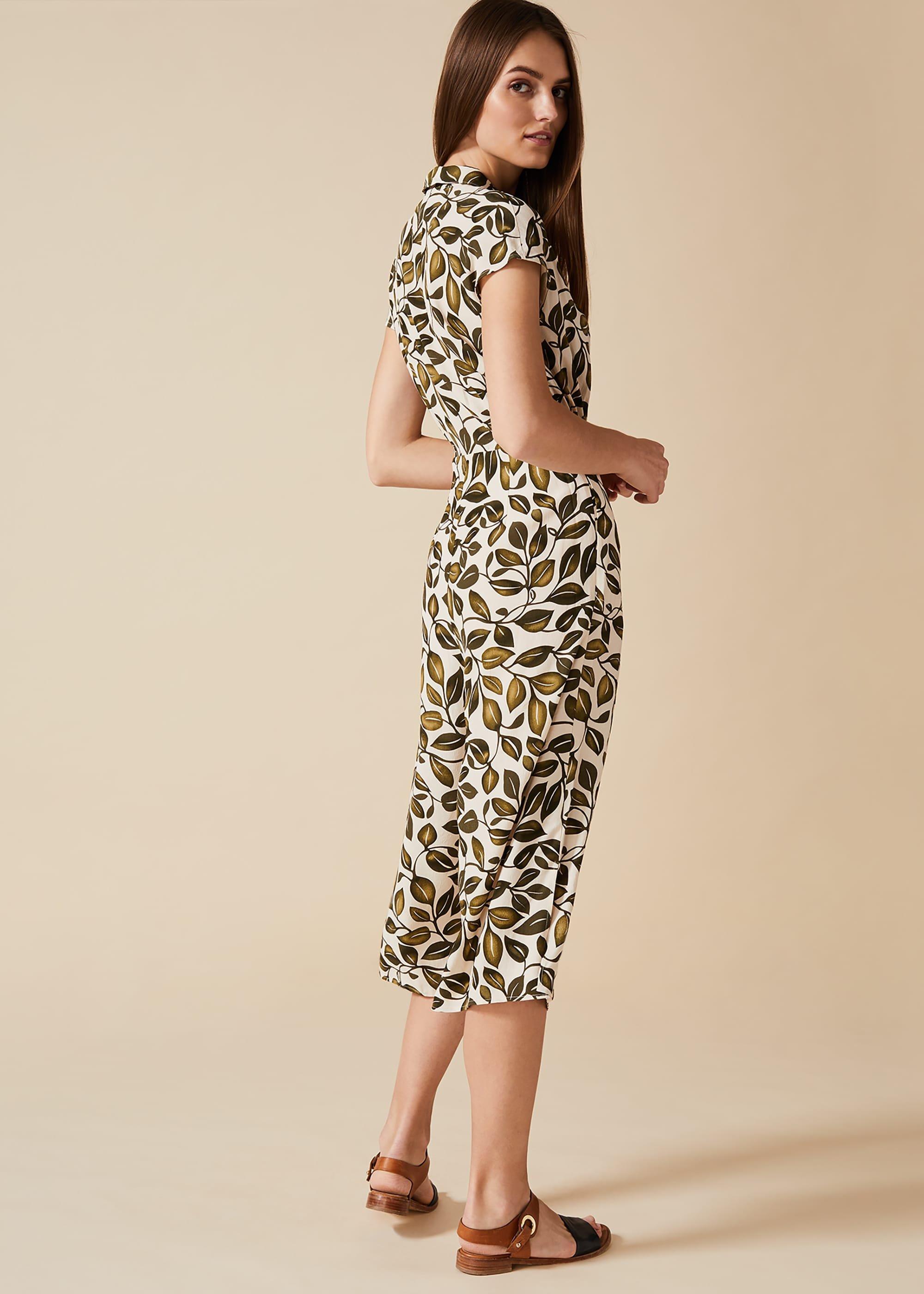 Palm Print Jumpsuit