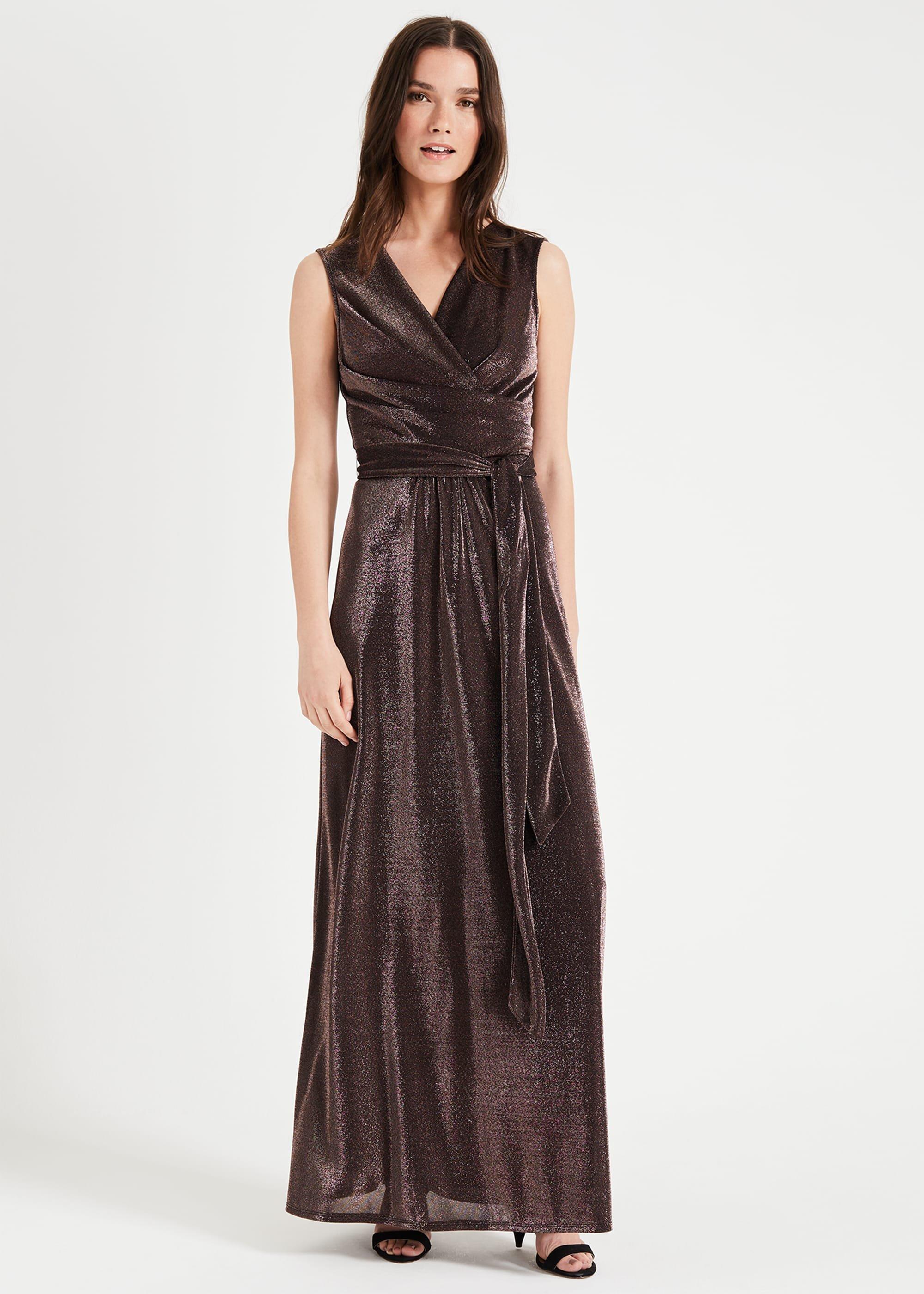 Evelyn Shimmer Maxi Dress
