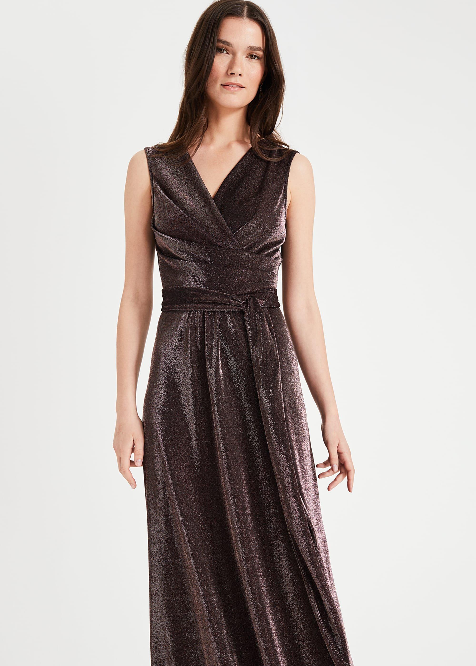 Evelyn Shimmer Maxi Dress