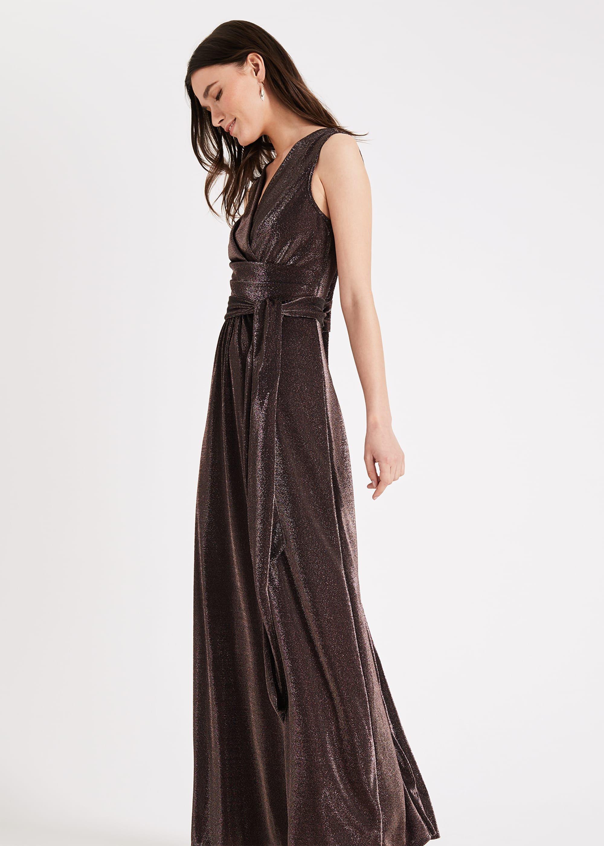 Evelyn Shimmer Maxi Dress