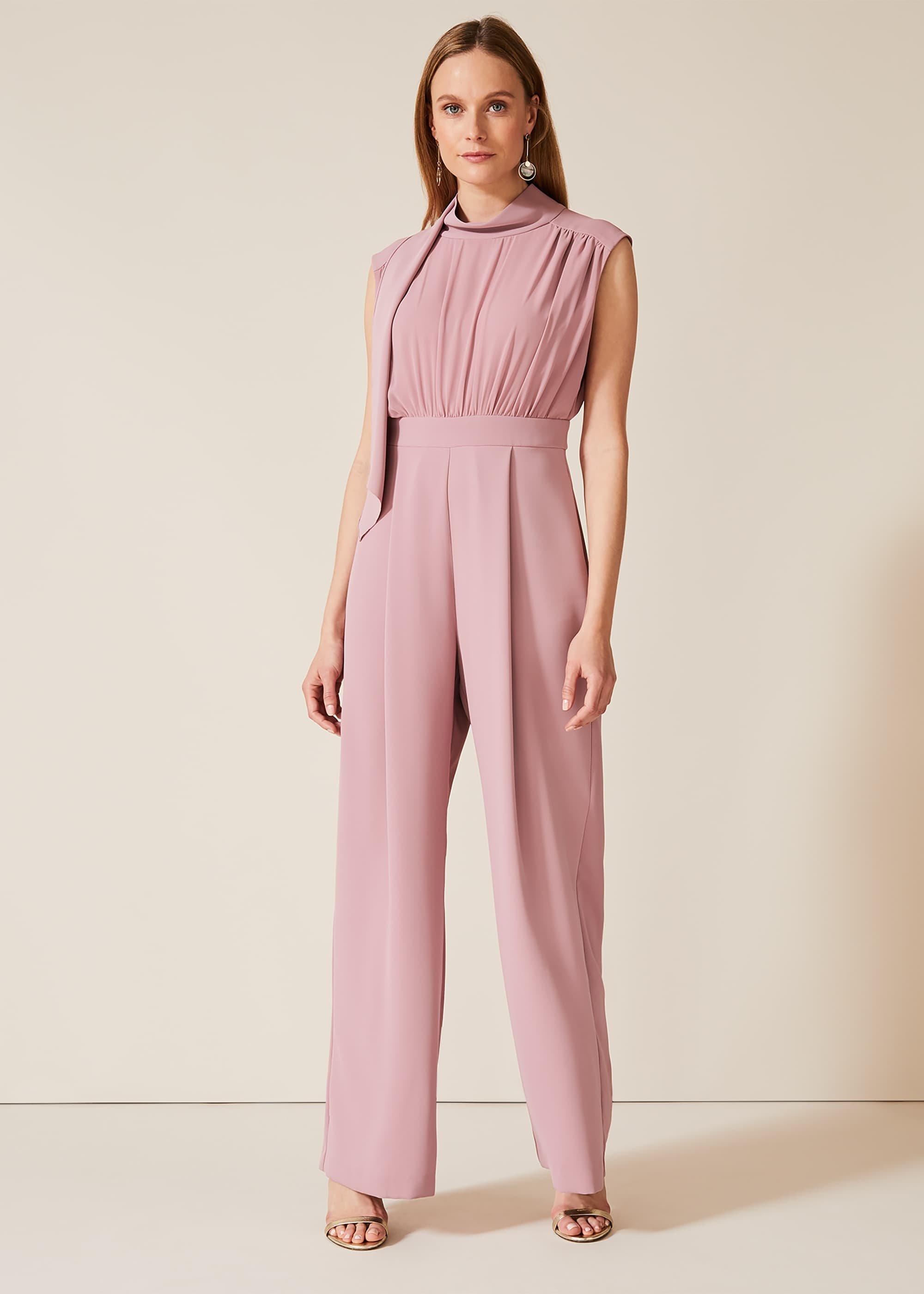 Sharon Tie Neck Jumpsuit