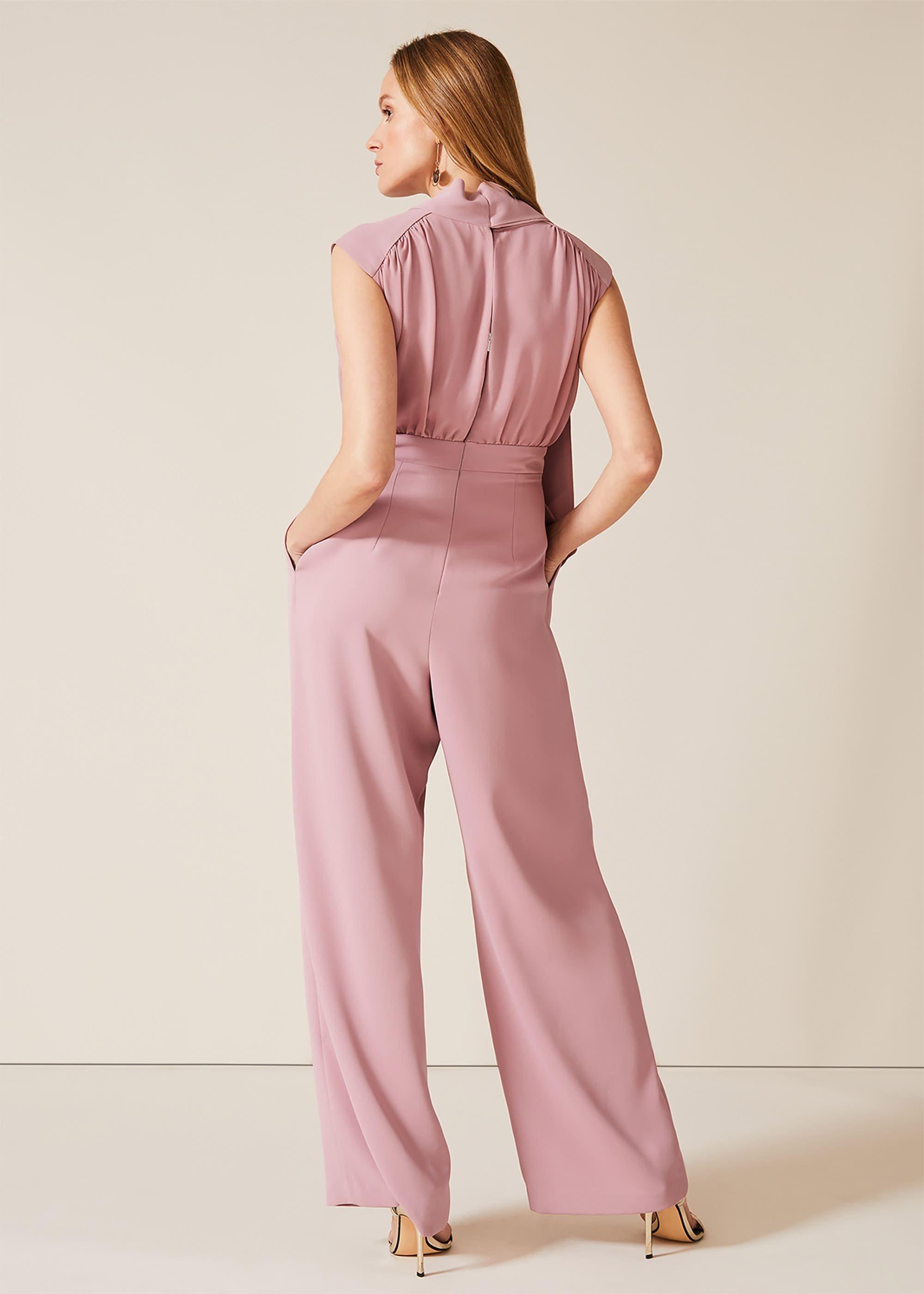 Sharon Tie Neck Jumpsuit