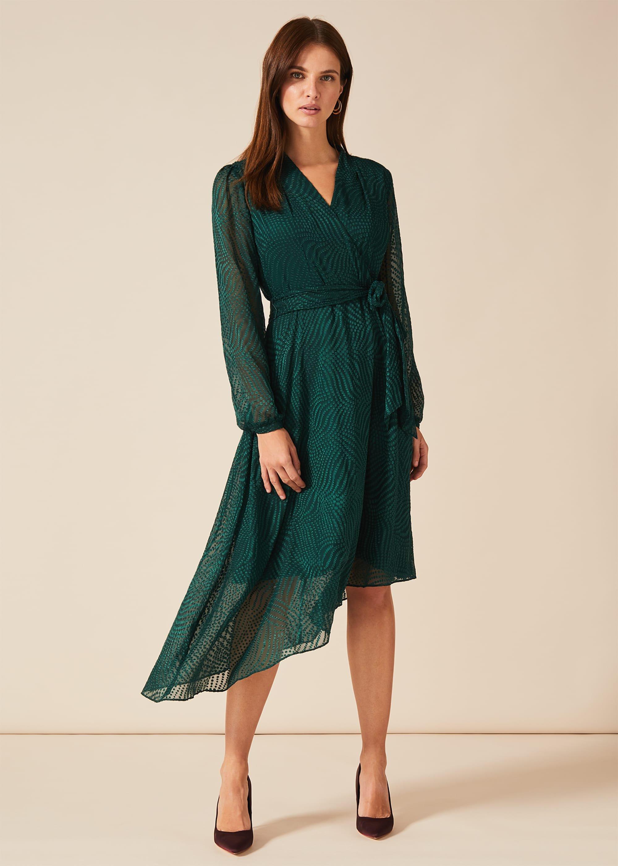Jenifer Clipped Jacquard Dress