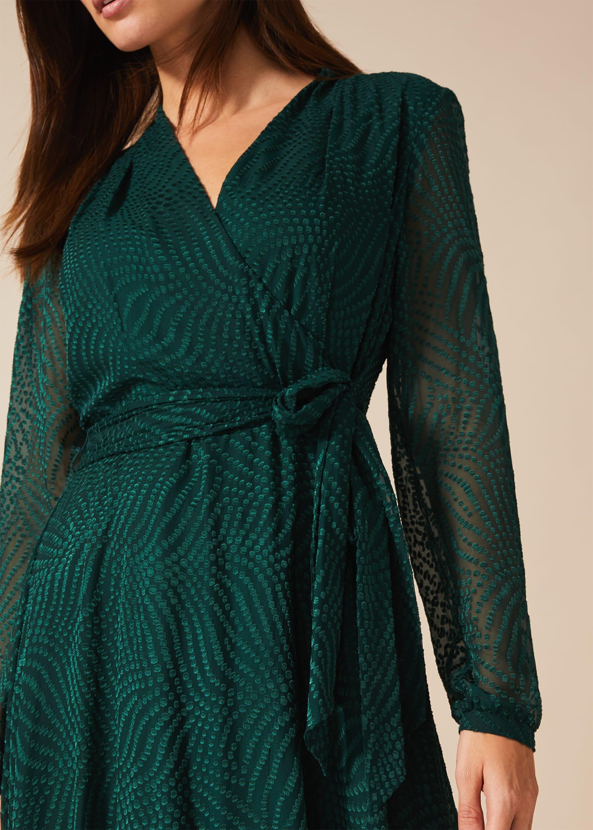 Jenifer Clipped Jacquard Dress