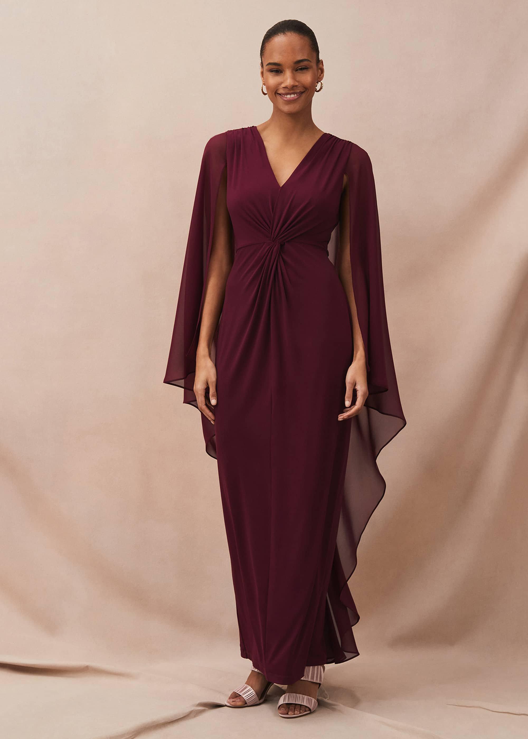 Edna Cape Maxi Dress