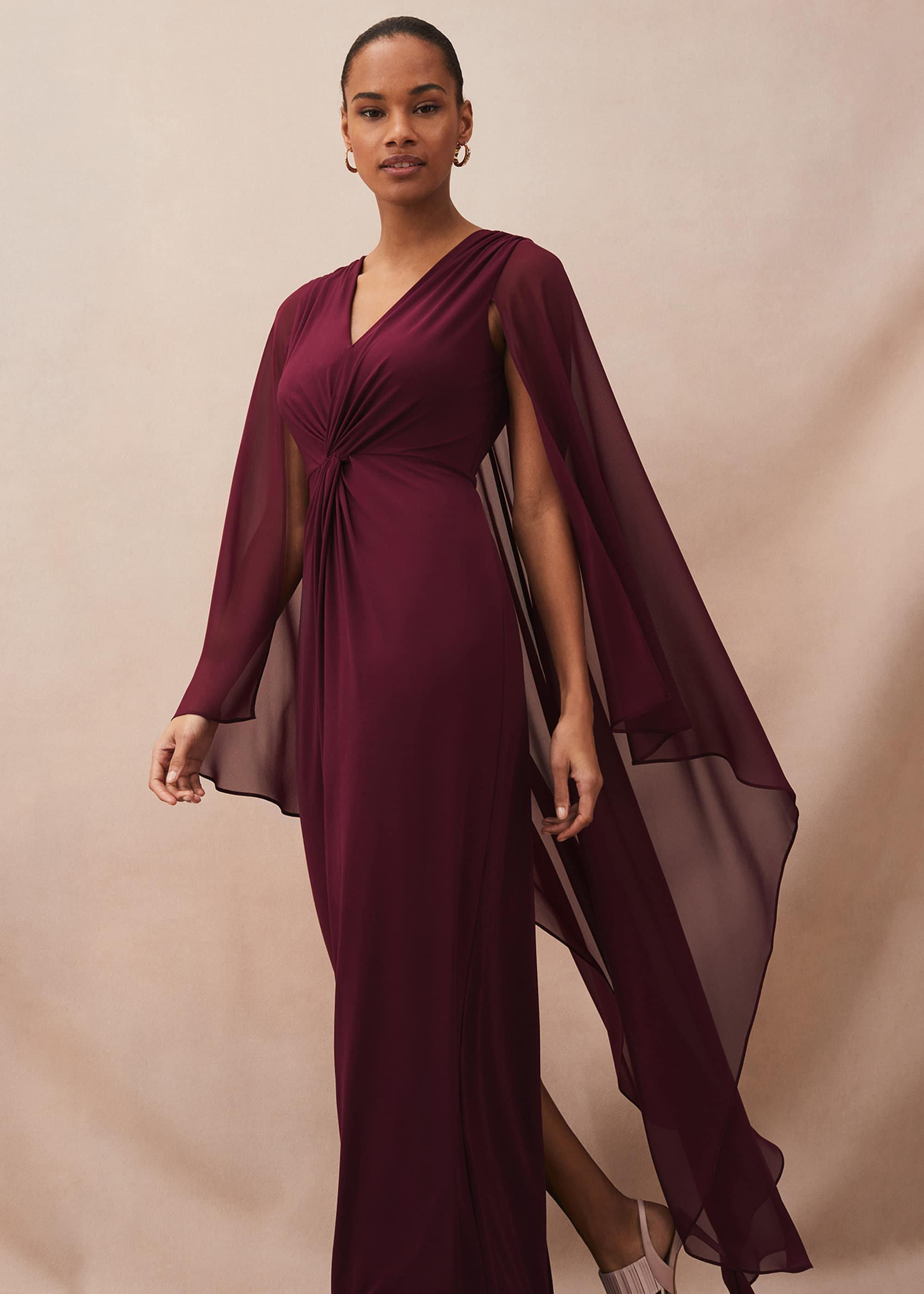 Edna Cape Maxi Dress