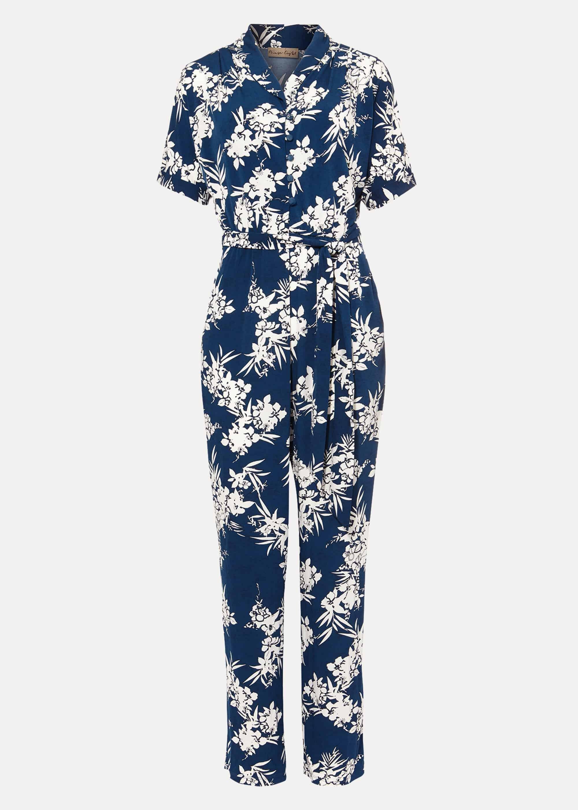 Clancy Palm Print Jumpsuit