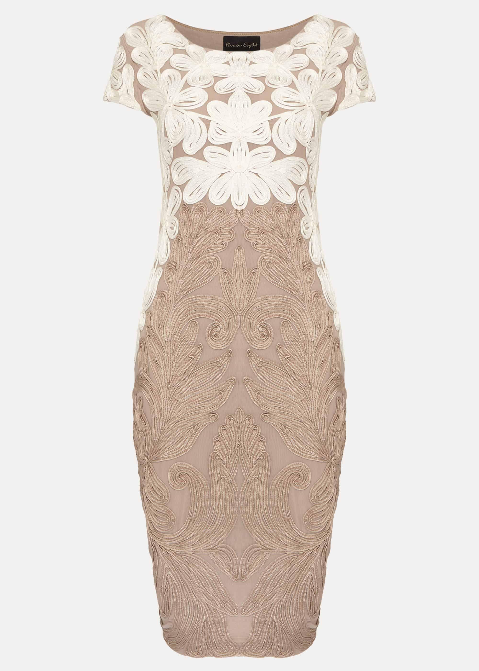 Catheleen Tapework Lace Dress