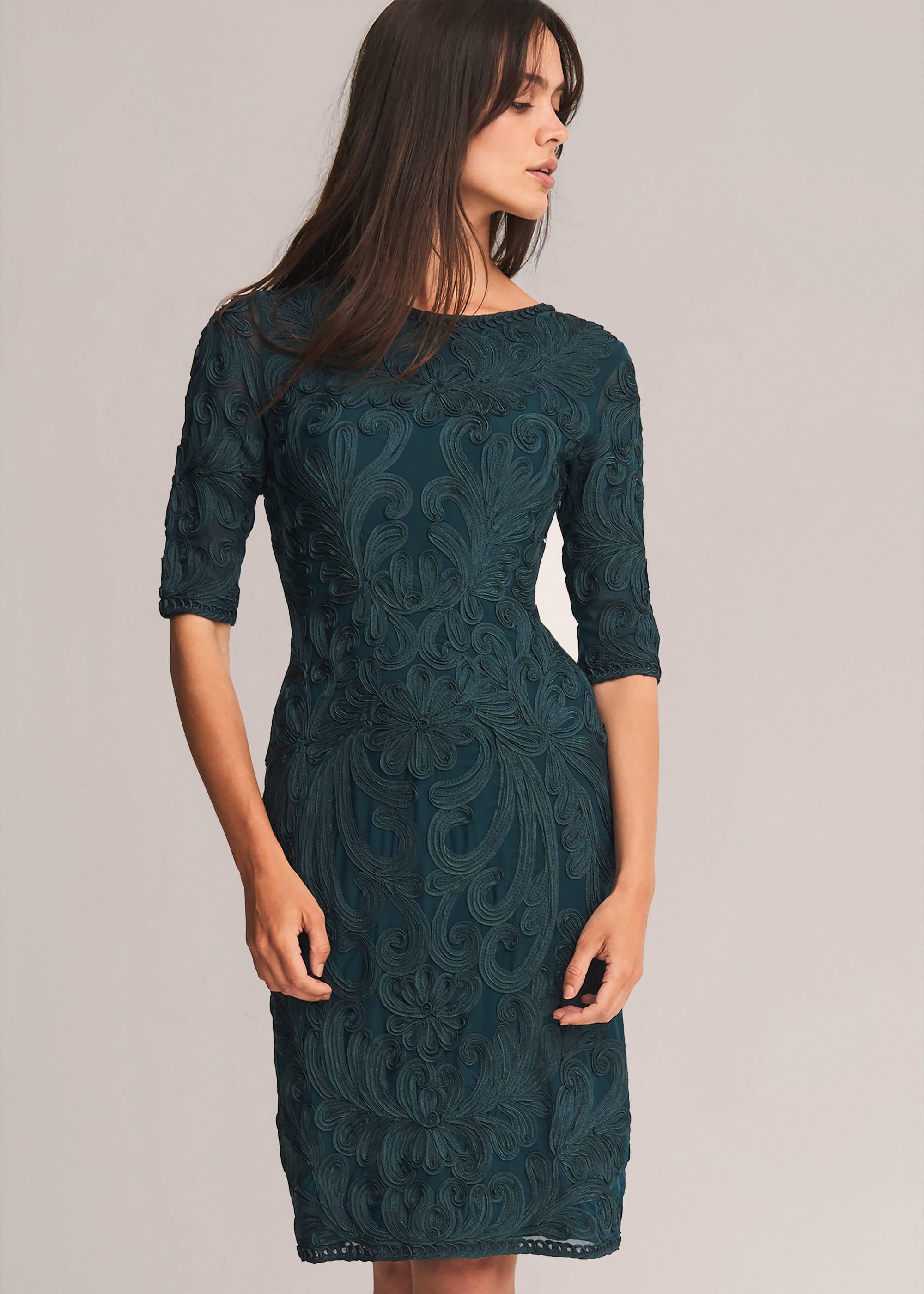 Nikki Tapework Lace Dress