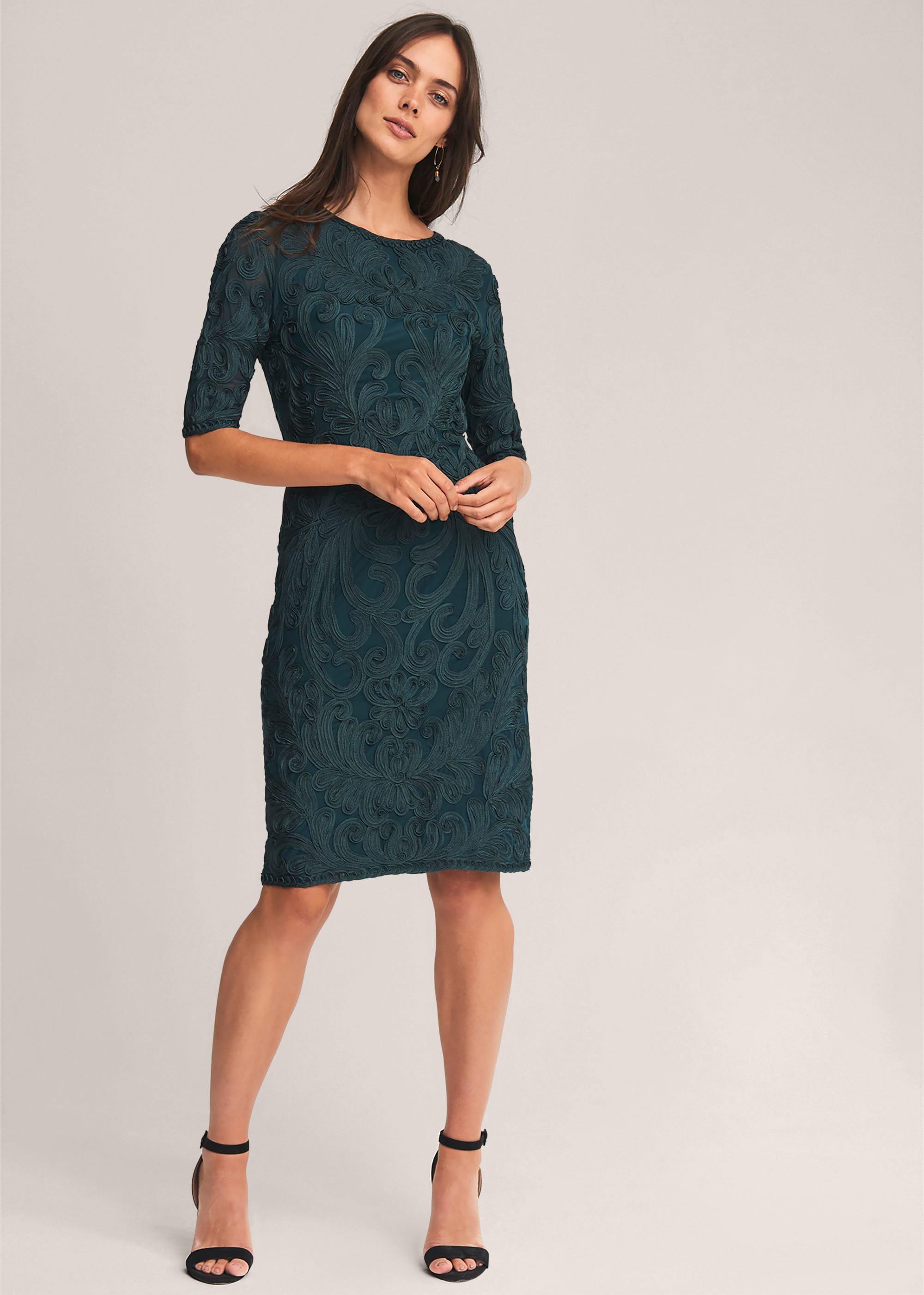 Nikki Tapework Lace Dress