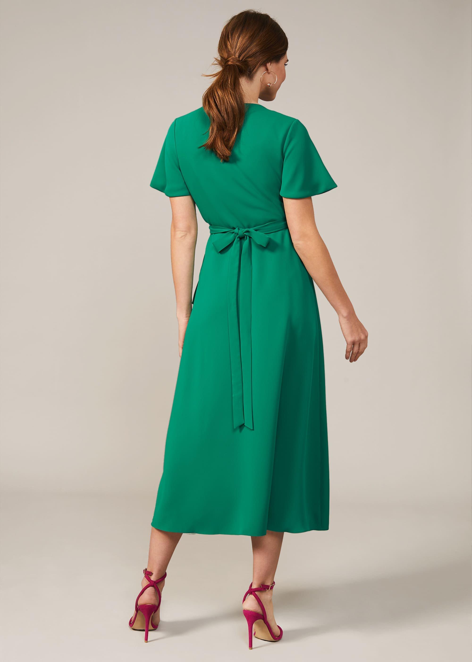 Fiorella Frill Hem Wrap Dress