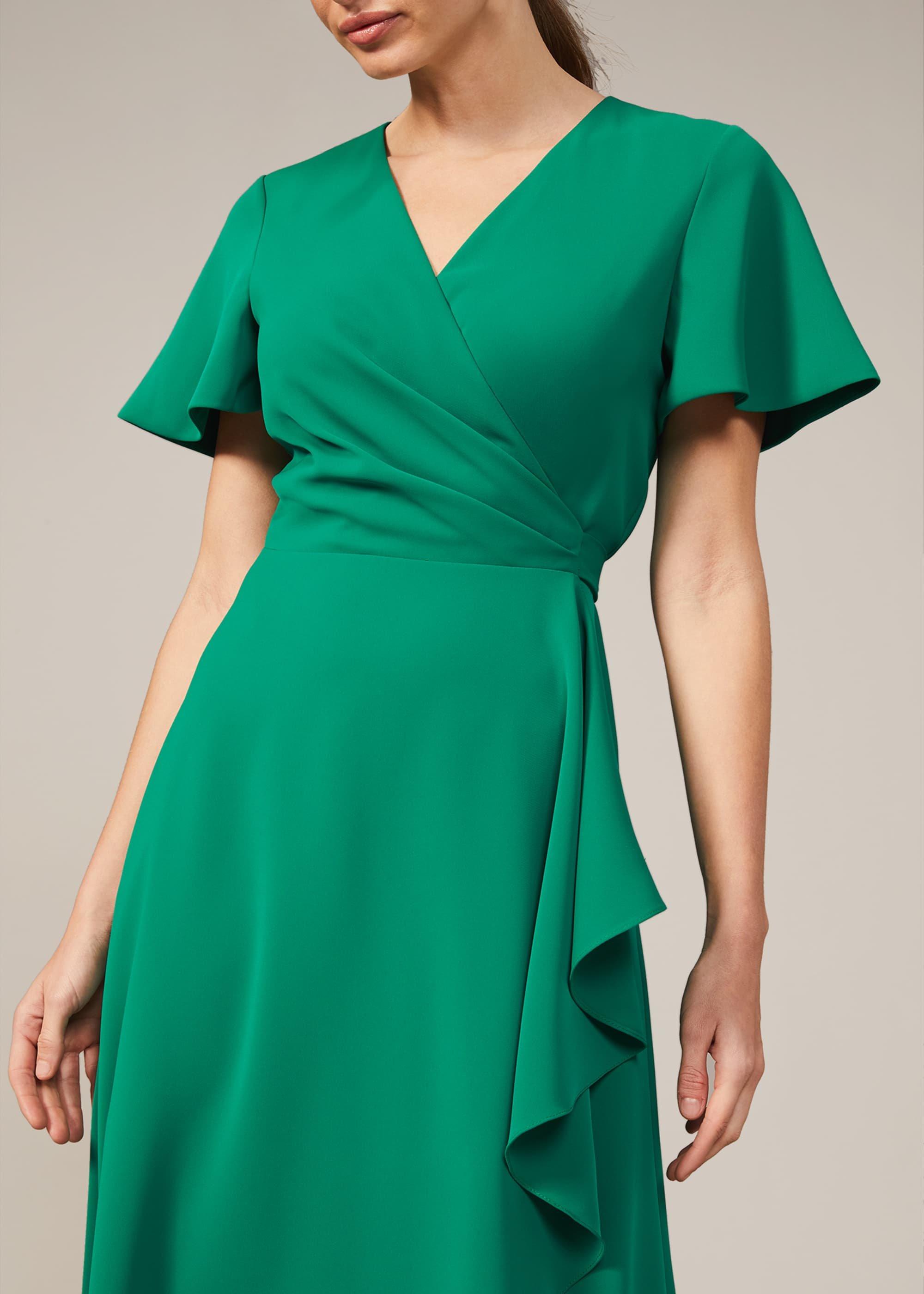 Fiorella Frill Hem Wrap Dress