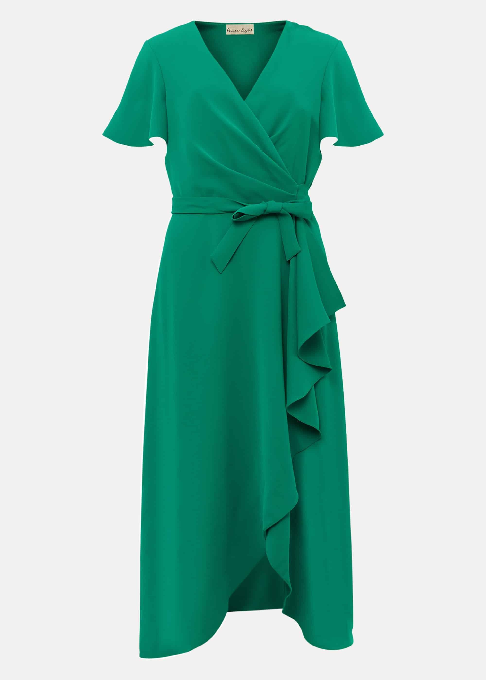 Fiorella Frill Hem Wrap Dress