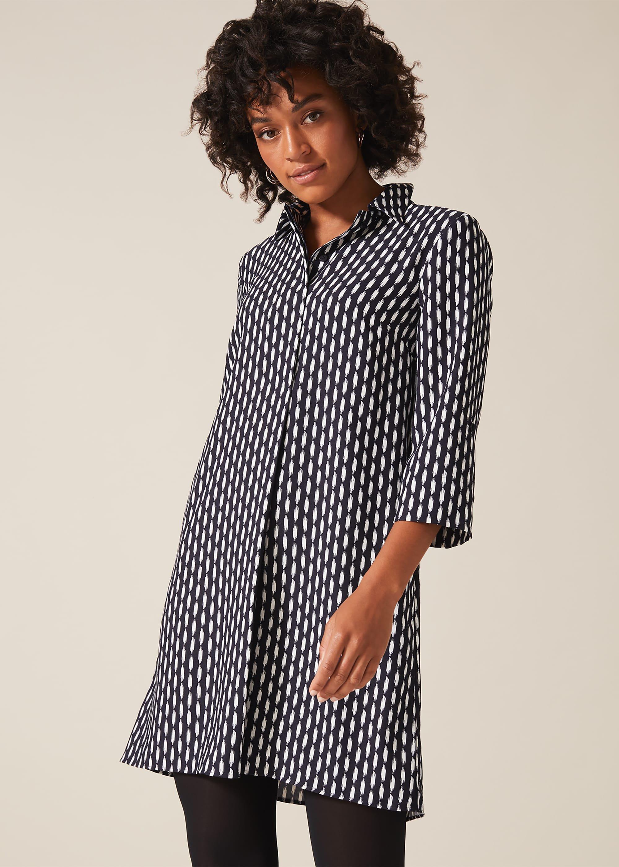Ikat Print Dress
