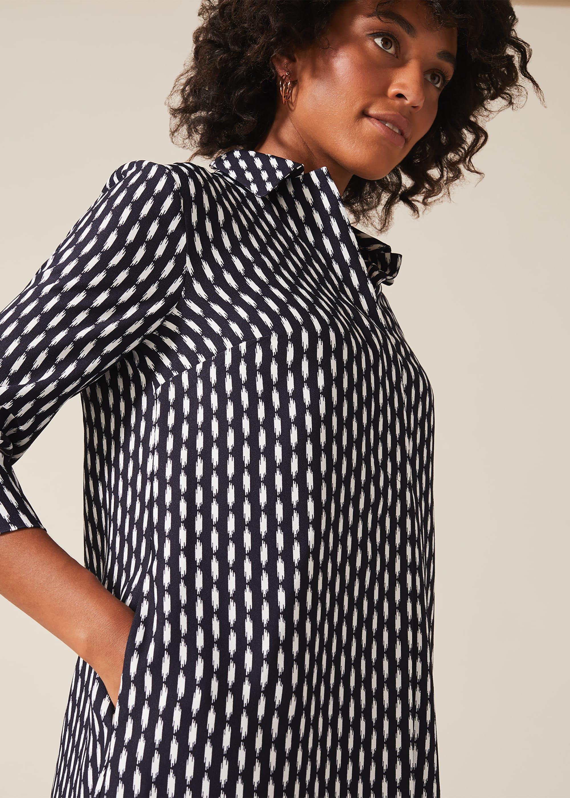 Ikat Print Dress