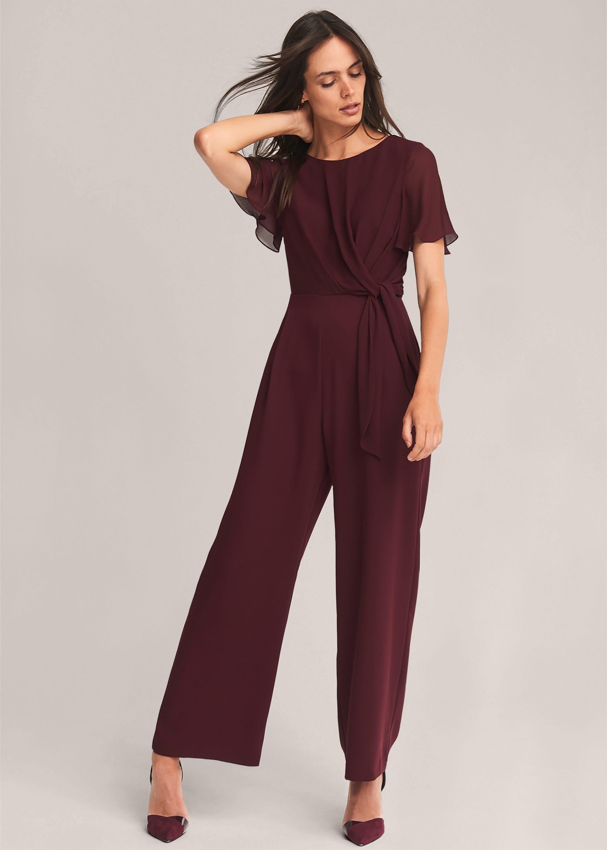 Georgette Knot Bodice Jumpsuit