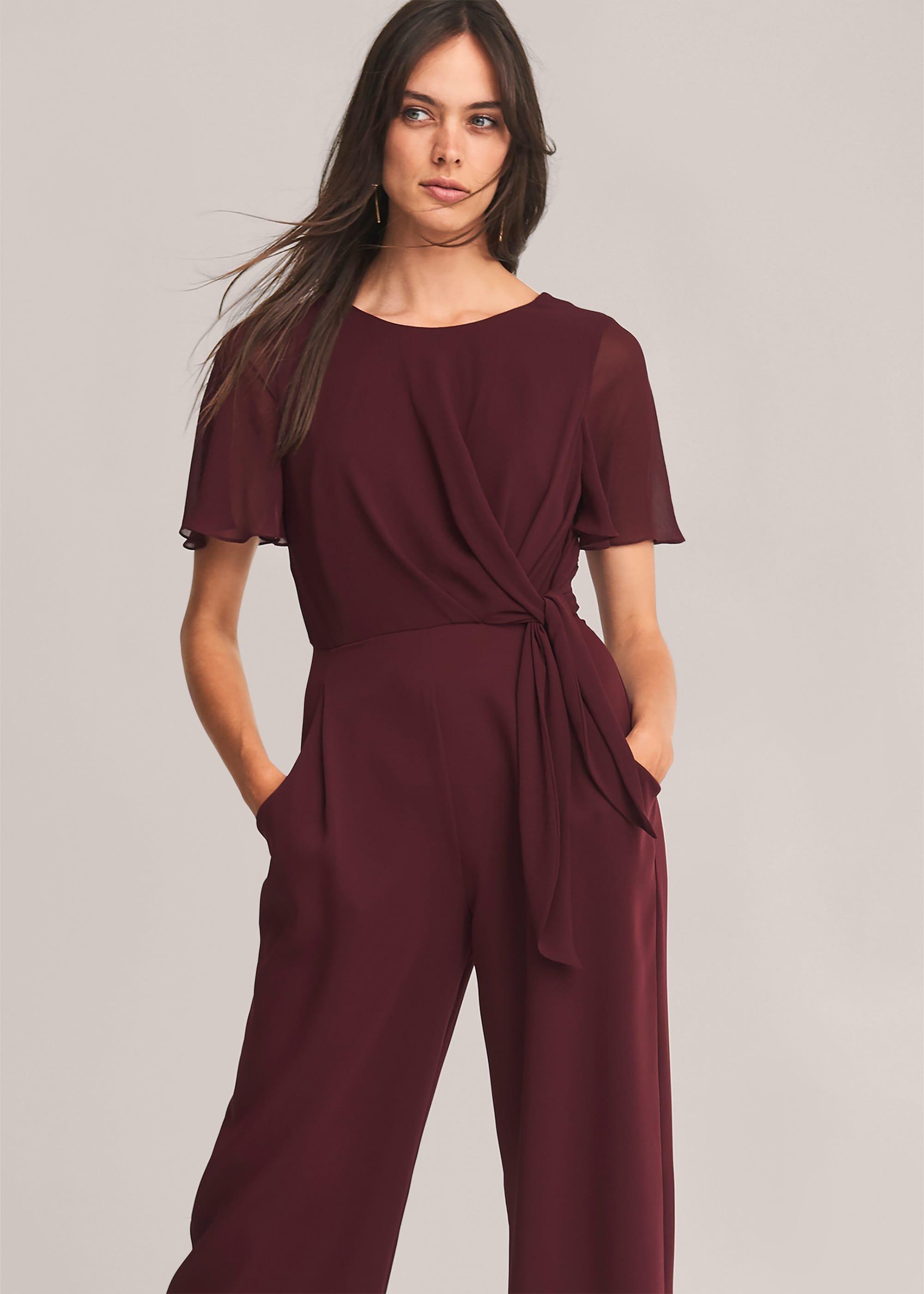 Georgette Knot Bodice Jumpsuit