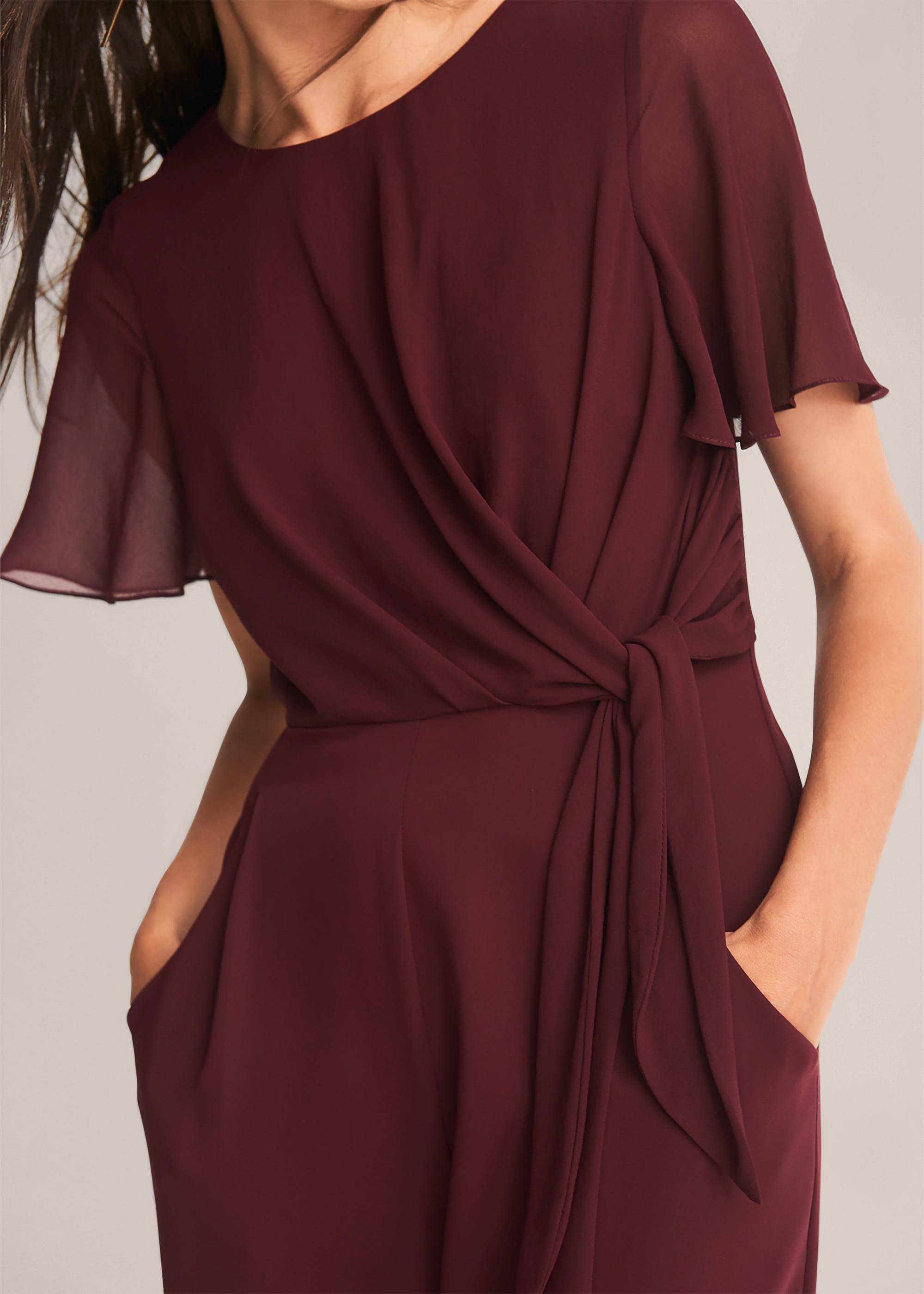 Georgette Knot Bodice Jumpsuit