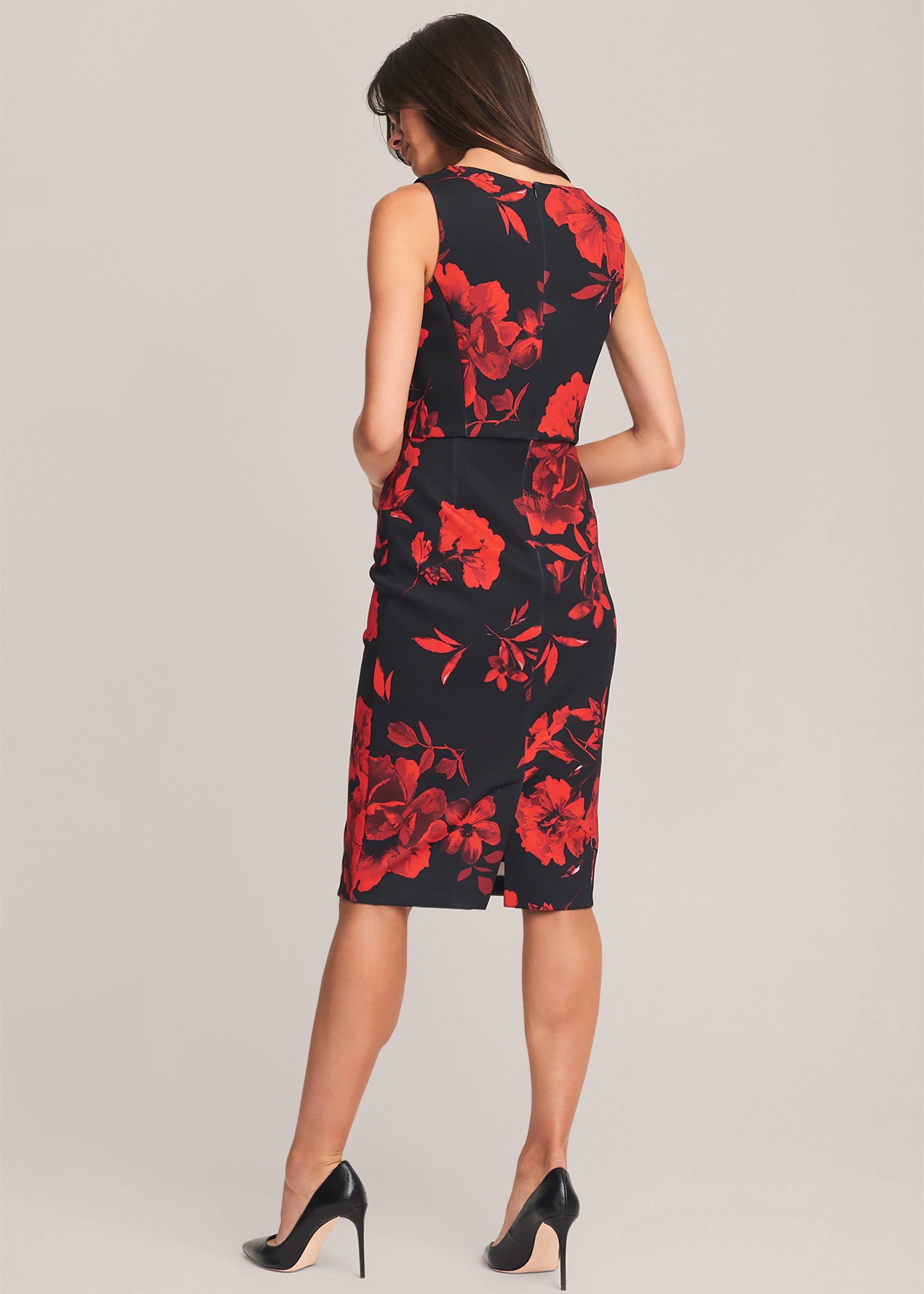 Rose Double Layer Scuba Dress