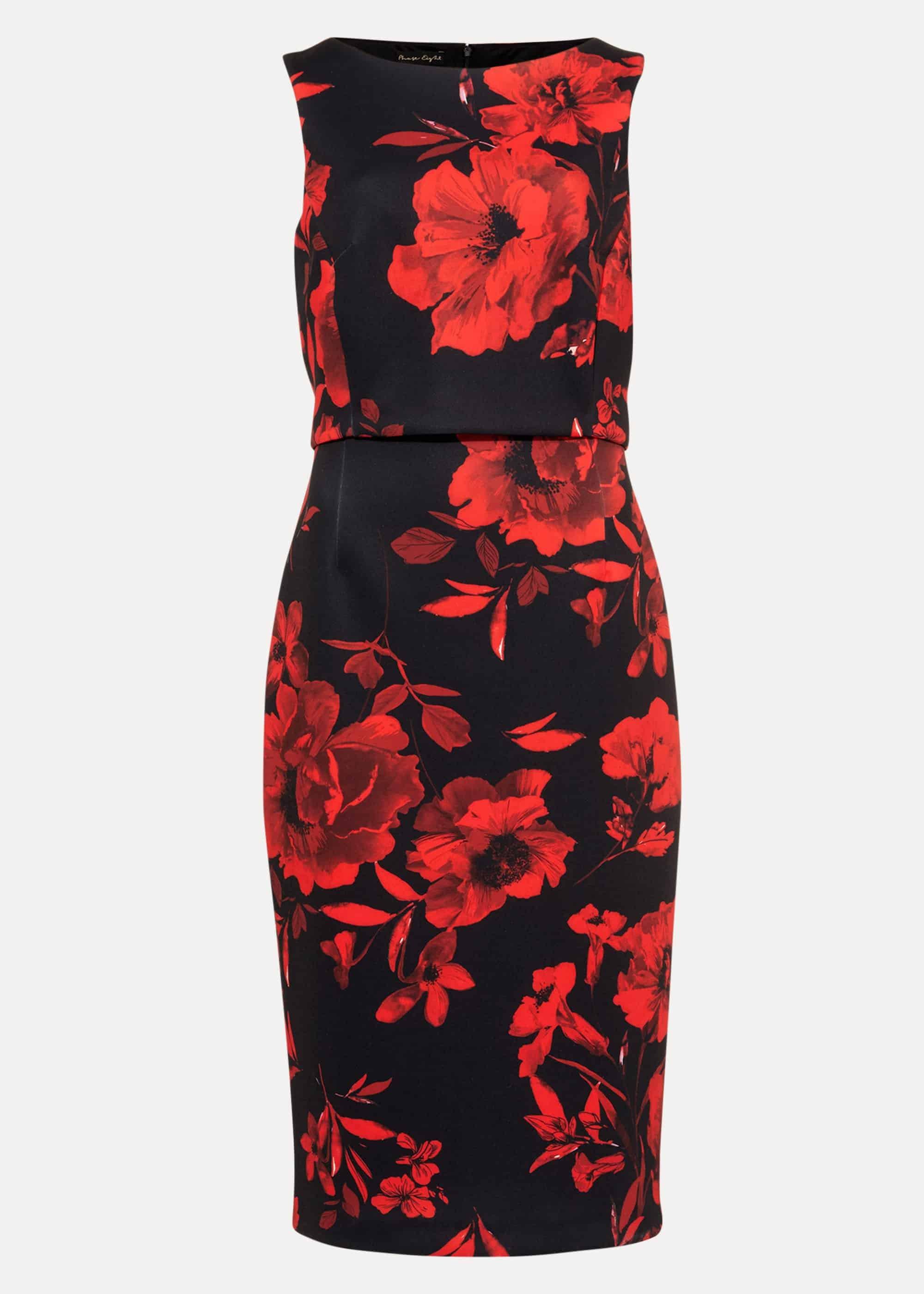 Rose Double Layer Scuba Dress