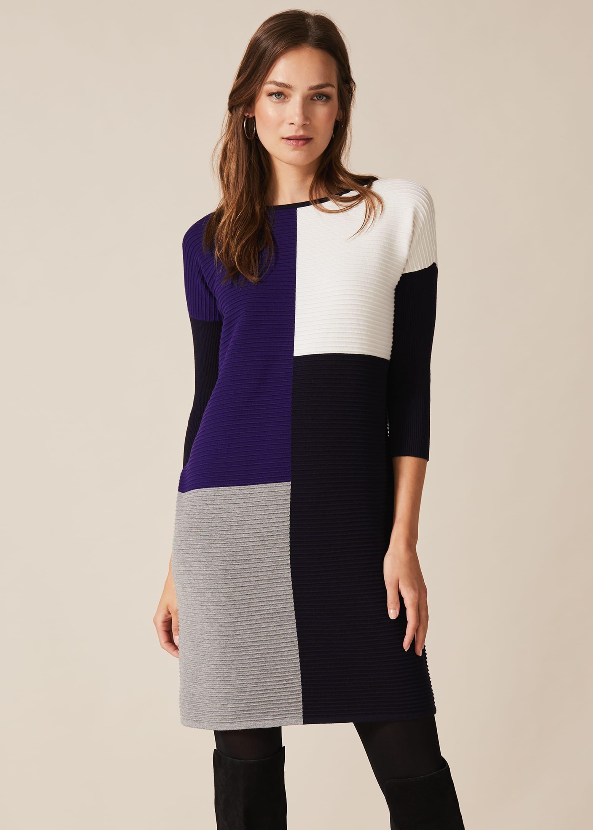 Cher Colourblock Ripple Dress