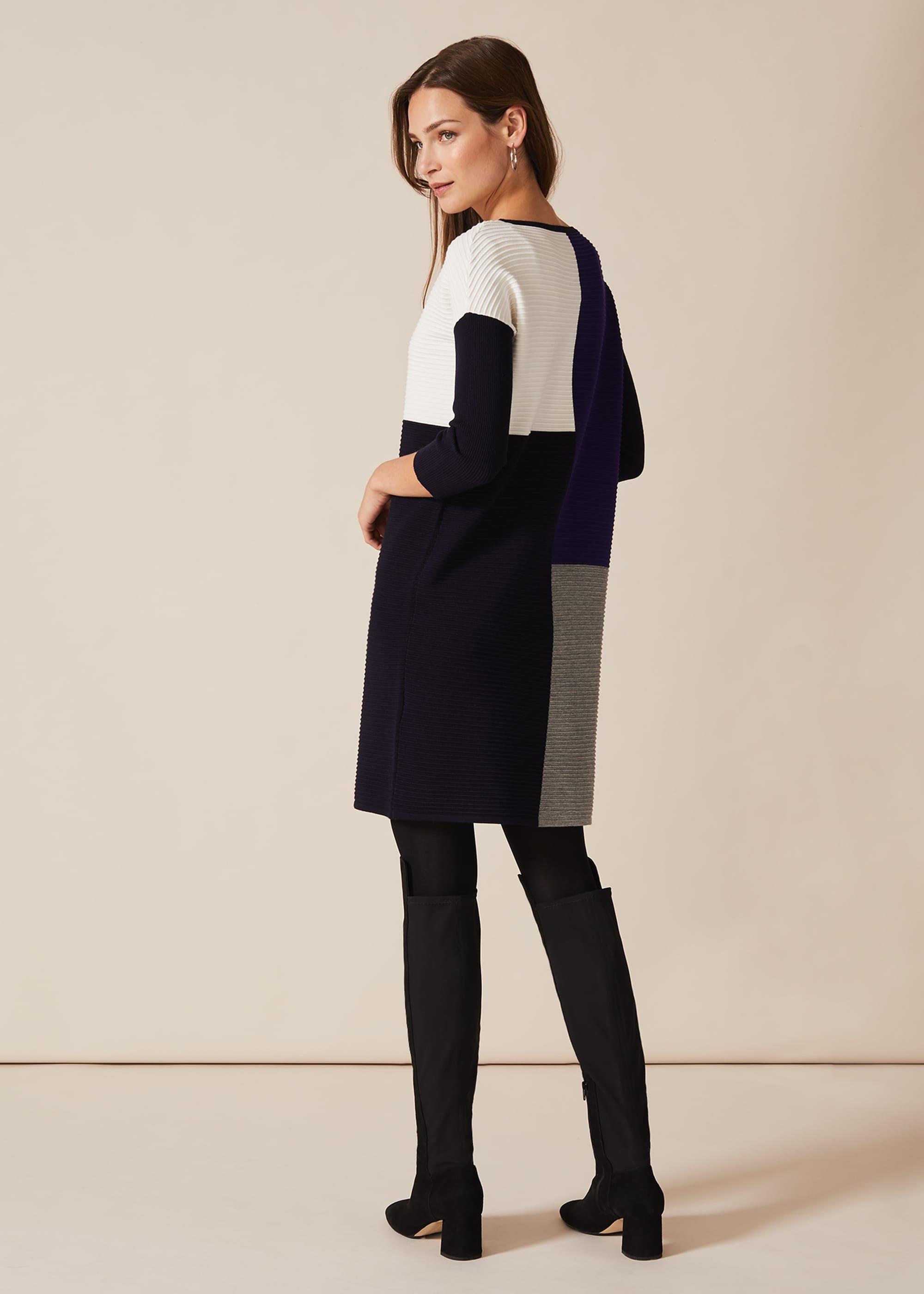 Cher Colourblock Ripple Dress